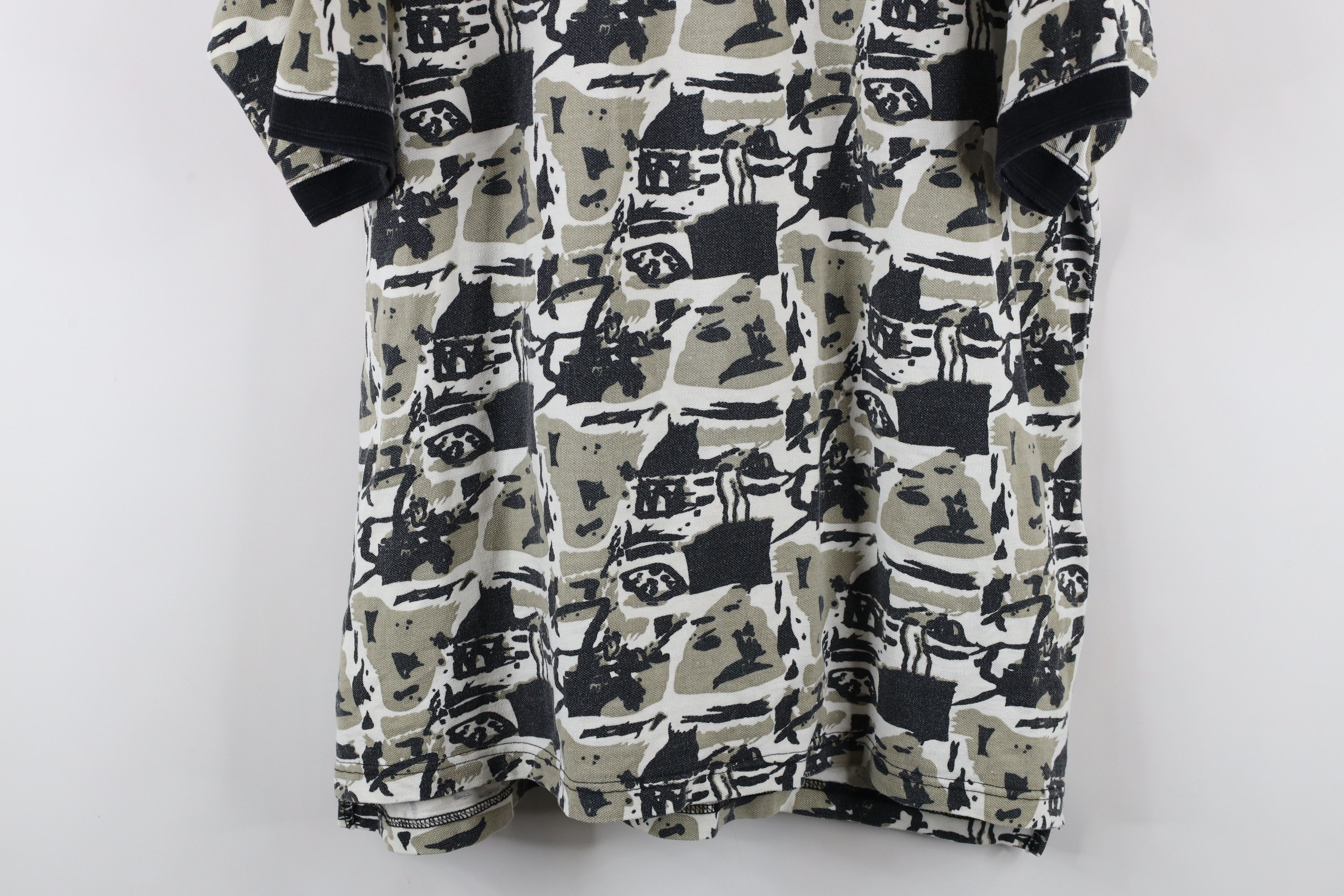 Vintage Vintage 90s Streetwear Abstract Short Sleeve Golf Polo Shirt Size US L / EU 52-54 / 3 - 3 Thumbnail