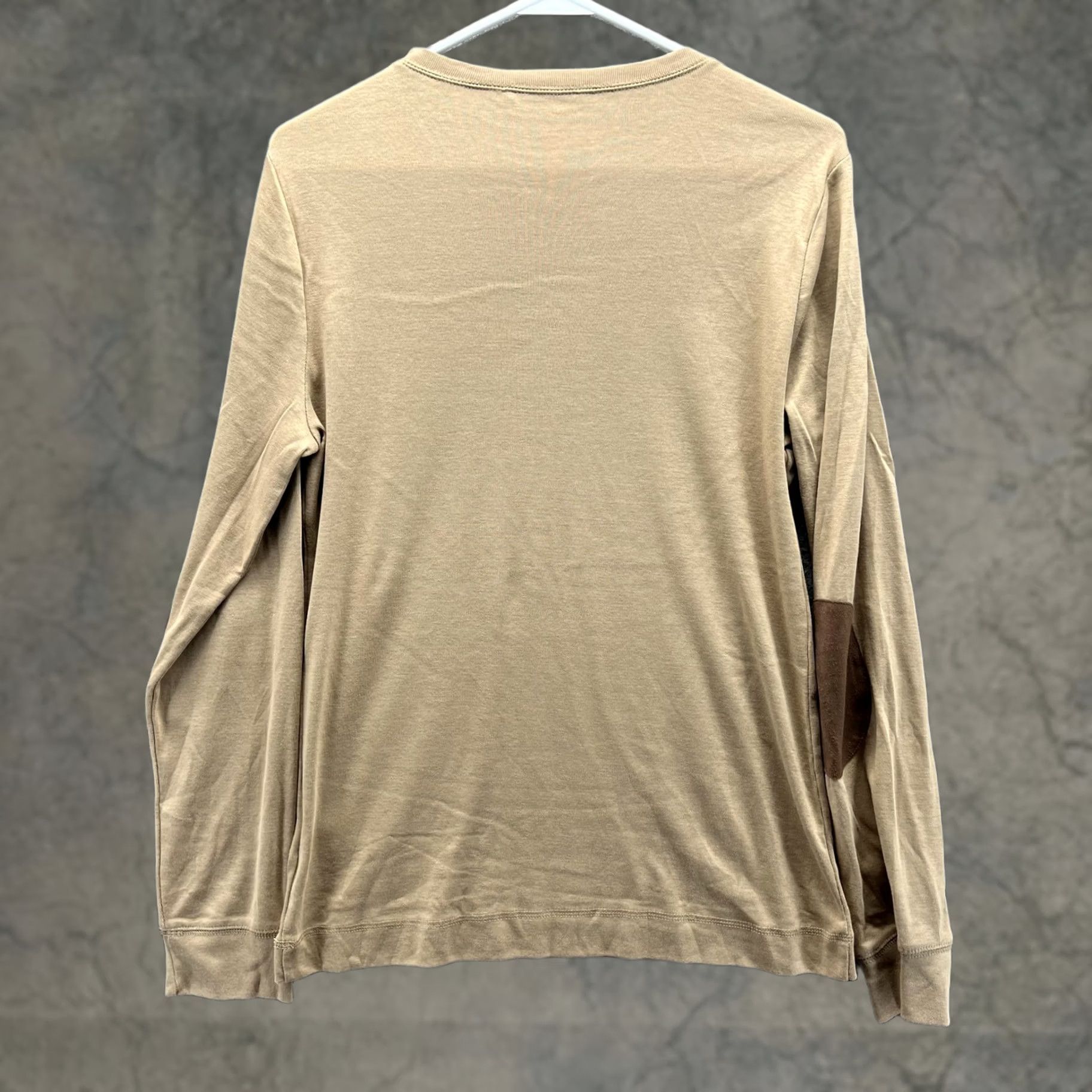 Ralph Lauren Lauren Ralph Lauren Shirt Womens Large Beige Zip Shoulder Long Sleeve Knit Top Size L / US 10 / IT 46 - 1 Thumbnail