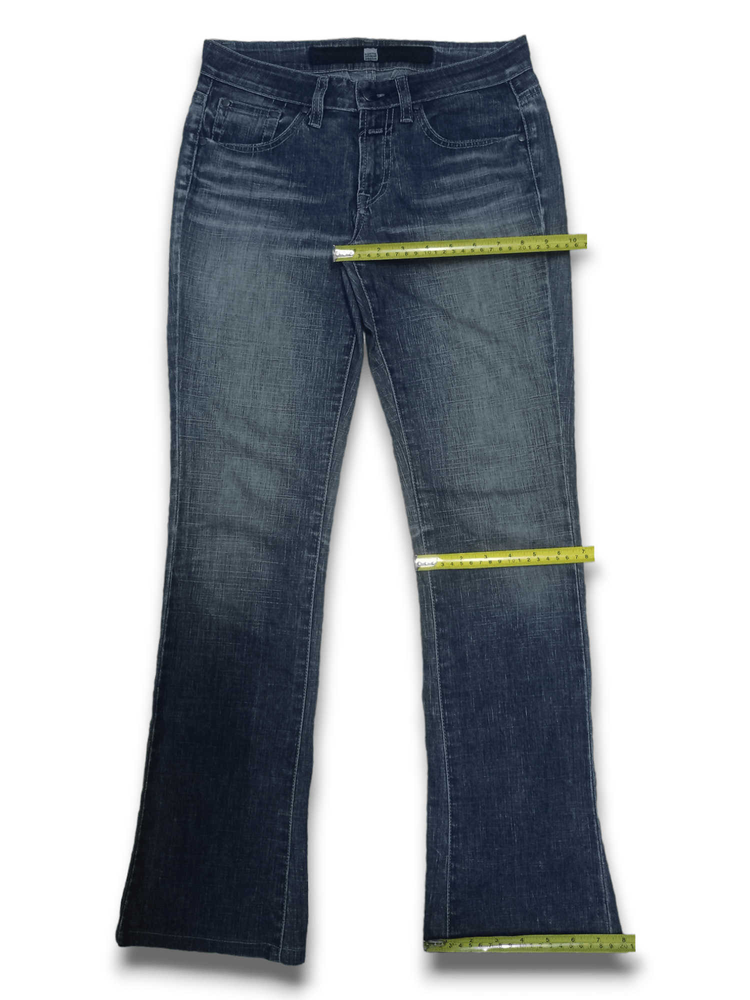 Designer × Marithe + Francois Girbaud Vintage MFG Blue Wash Classic Style Flare Jeans Size US 28 / EU 44 - 10 Thumbnail