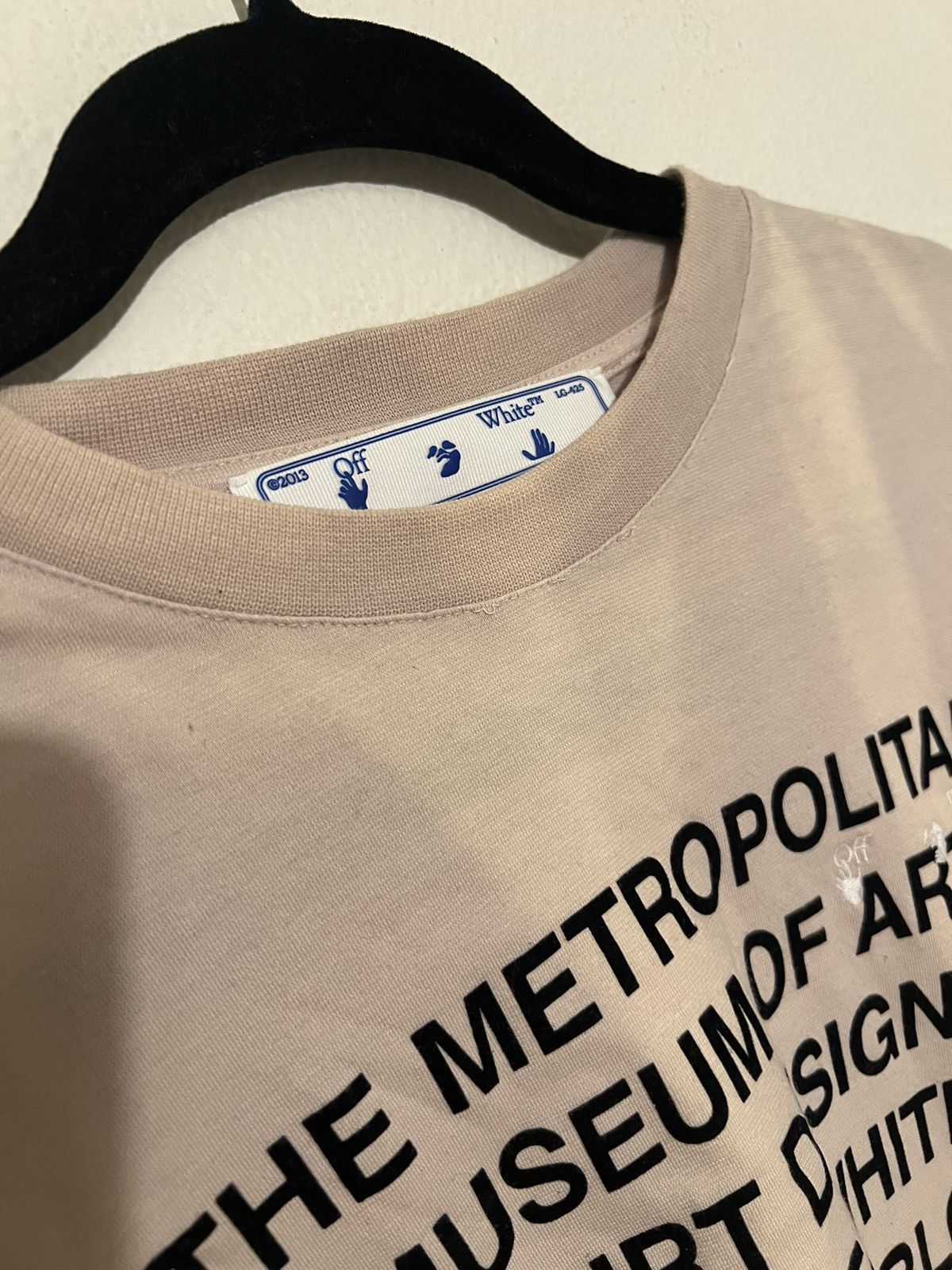 Off-White × Virgil Abloh Off-White x the MET washed casual S/S tee beige Size US M / EU 48-50 / 2 - 7 Thumbnail