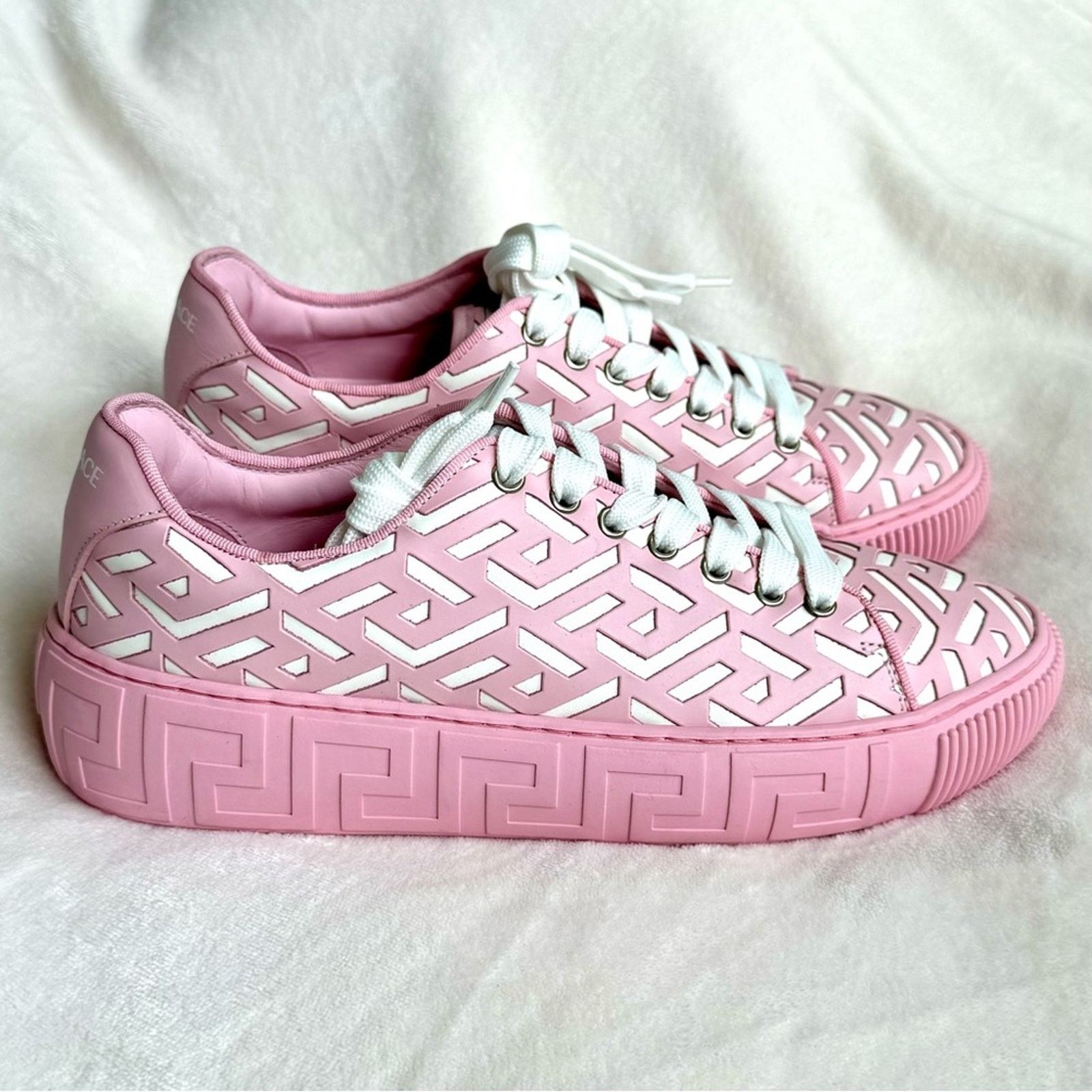 Versace New! VERSACE Shoes, Size 41, Unisex, Versace Greca Lasercut Size US 9 / IT 39 - 3 Thumbnail