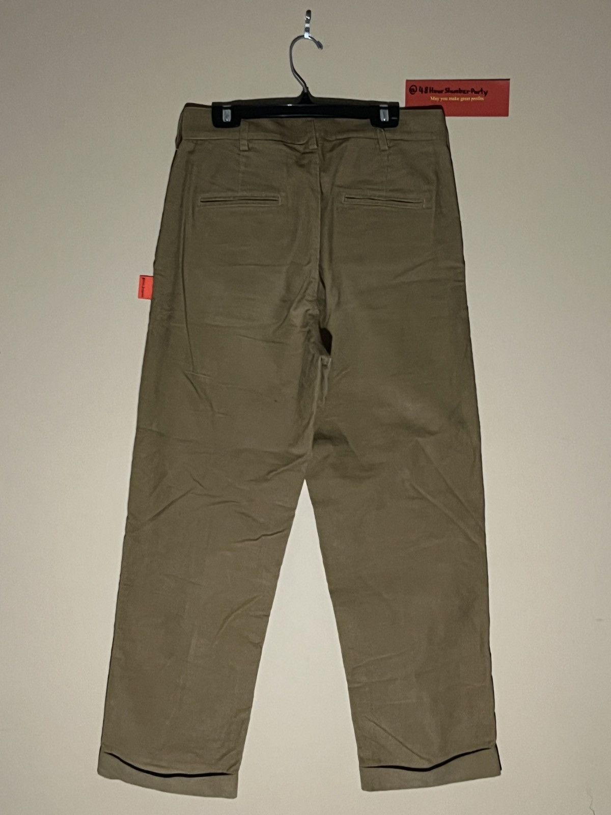 Palm Angels Palm Angels Micro Waffle Khaki Pants - 30W Size US 30 / EU 46 - 2 Thumbnail