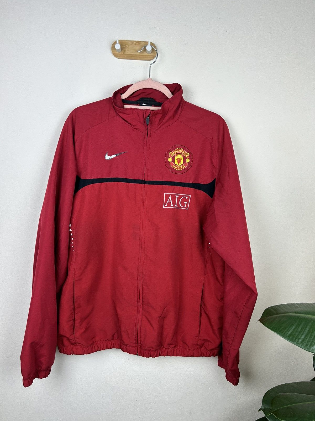 Nike × Vintage Vintage Nike Manchester United Nylon Olympic Jacket M Size US L / EU 52-54 / 3 - 1 Thumbnail