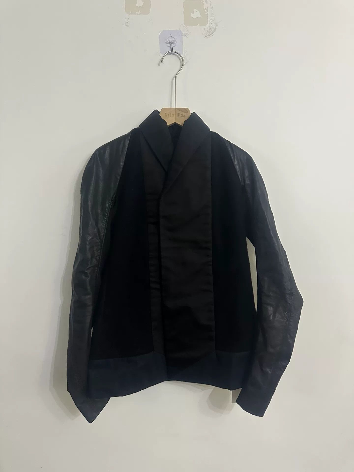 Rick Owens wool and leather jacket by Rick Owens Size US M / EU 48-50 / 2 - 1 Thumbnail