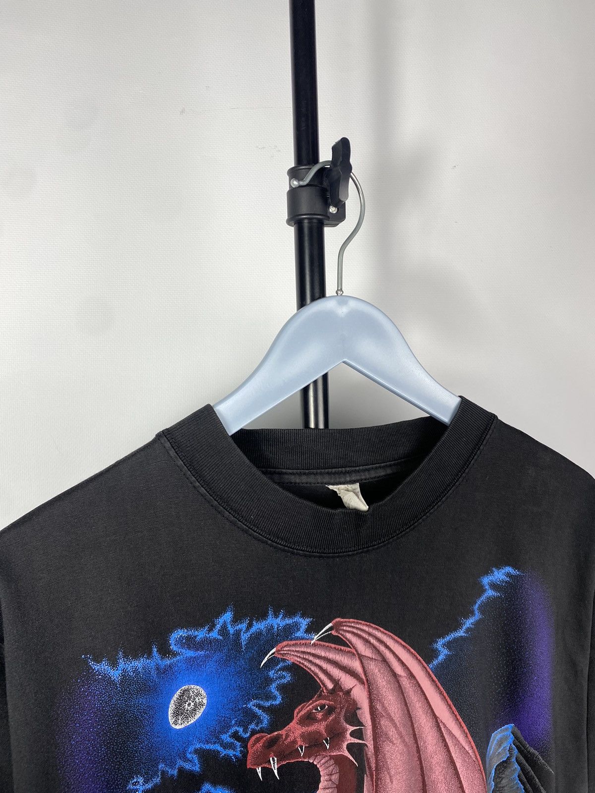 Japanese Brand × Vintage Vintage 90s Japan Rose Moonlight Dragon Big Logo Tee T shirt Size US M / EU 48-50 / 2 - 6 Thumbnail