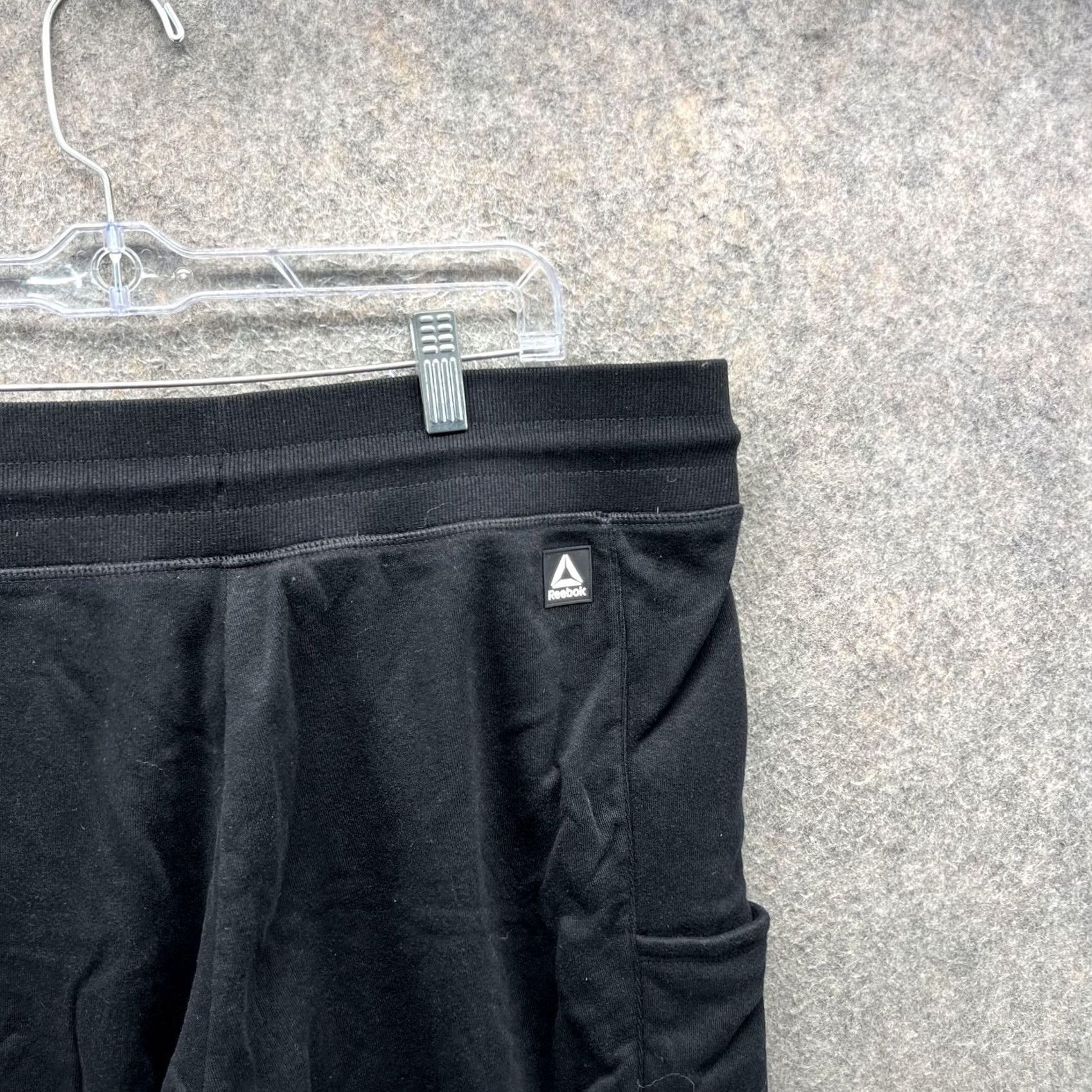 Reebok VINTAGE Reebok Jogger Sweatpants Mens XL Black Fleece Lounge Pants Athletic Casual Size US 36 / EU 52 - 5 Thumbnail