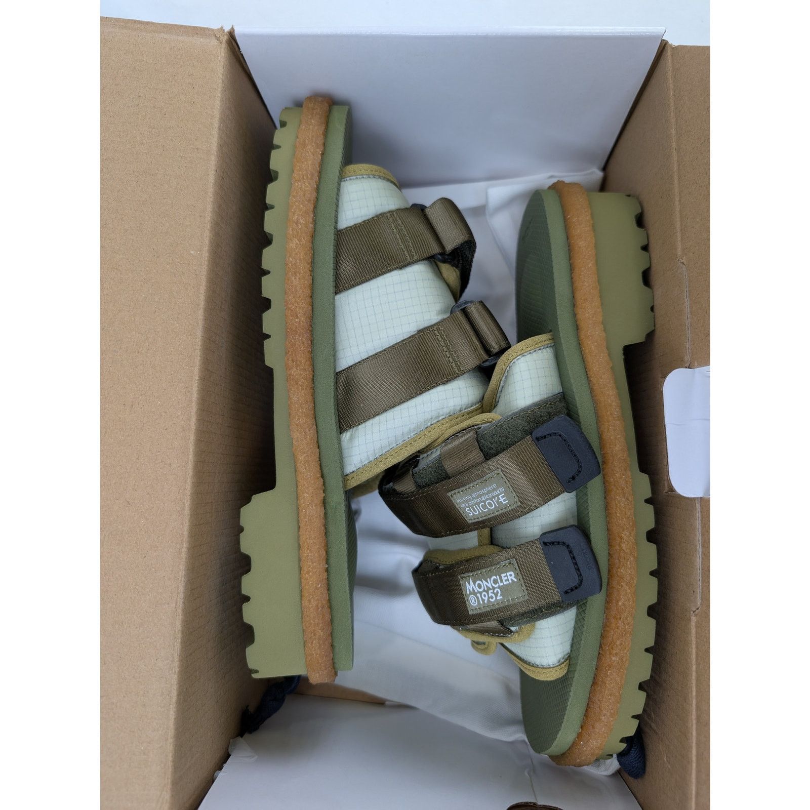 Moncler × Suicoke o1rshd1 Q:2 / Slide Slippers in Green Size US 8 / EU 41 - 23 Thumbnail