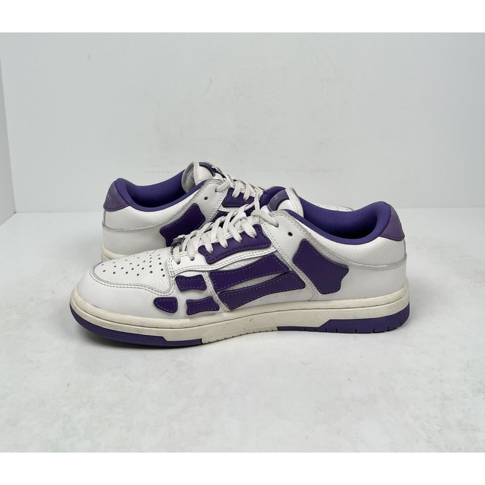 Amiri Size 41EU/8US - Amiri Skel Top Low White/Purple Size US 8 / EU 41 - 6 Thumbnail