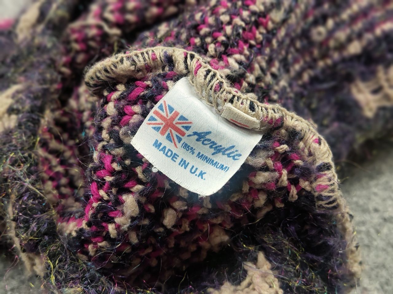 Other Vintage 90's Choice Knit Blend England Logo Acrylic Sweater Size US L / EU 52-54 / 3 - 13 Thumbnail