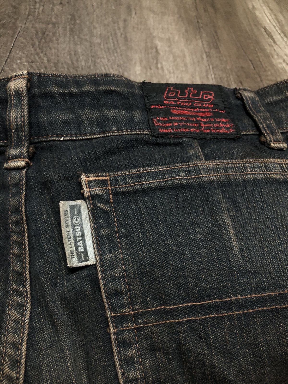 If Six Was Nine × Le Grande Bleu (L.G.B.) VINTAGE BA-TSU CLUB DIV JEANS (Unisex) Size US 30 / EU 46 - 20 Thumbnail