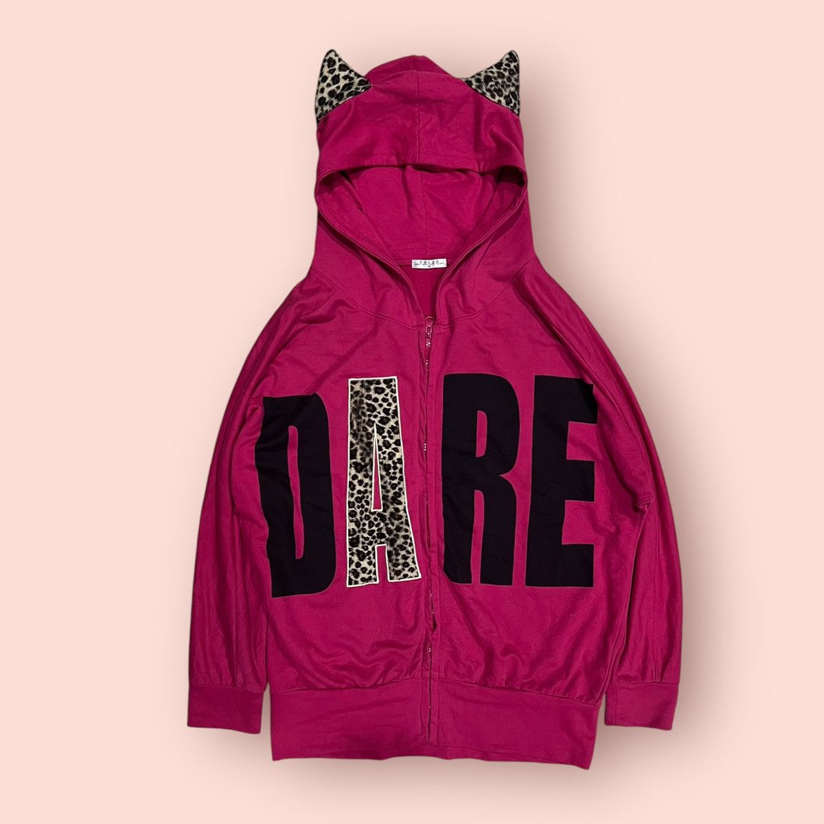 Japanese Brand VINTAGE COLZA JAPAN LEOPARD EARS HOODIE Size M / US 6-8 / IT 42-44 - 1 Thumbnail