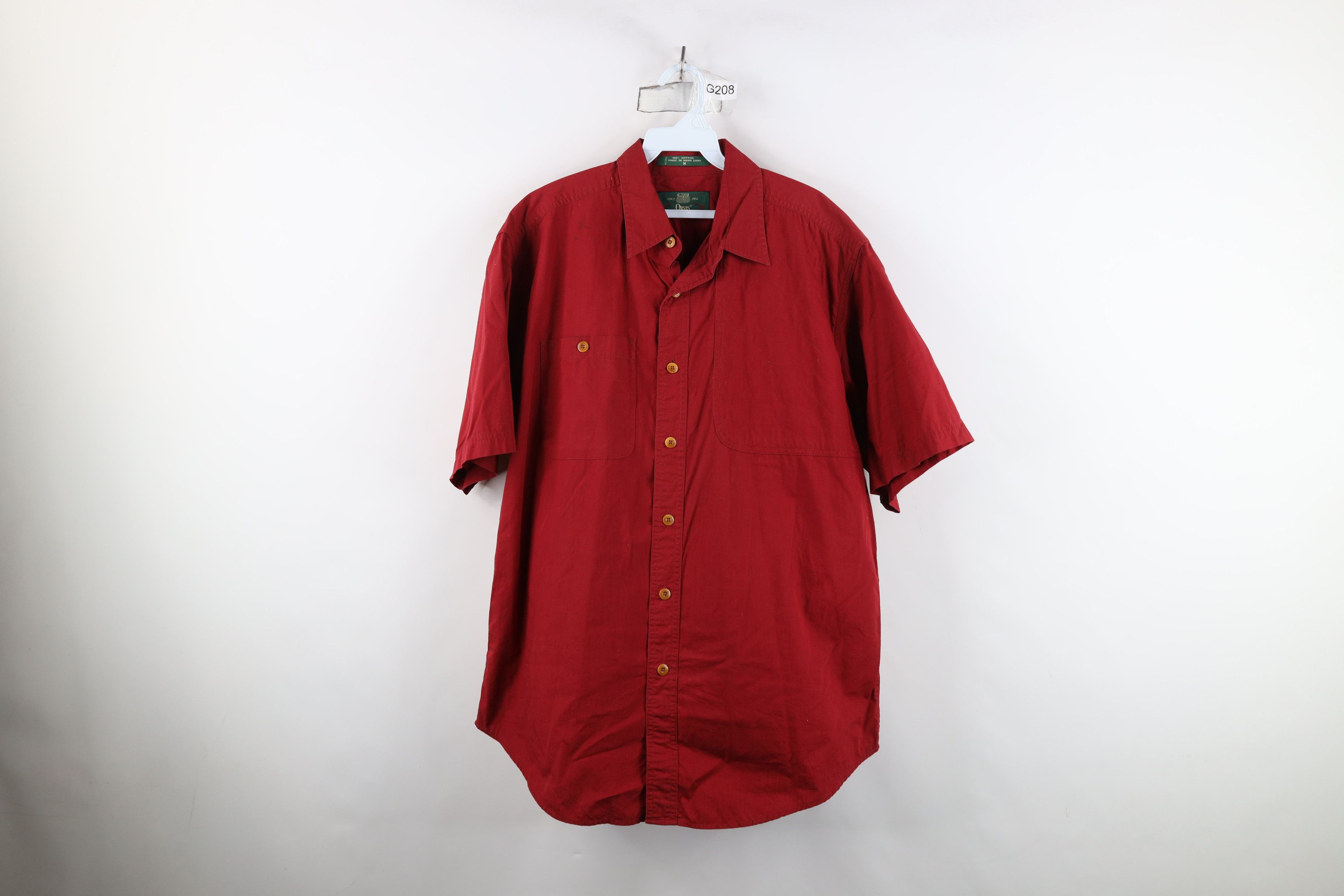 Orvis Vintage 90s Orvis Safari Bush Shooting Button Shirt Red Size US M / EU 48-50 / 2 - 1 Thumbnail