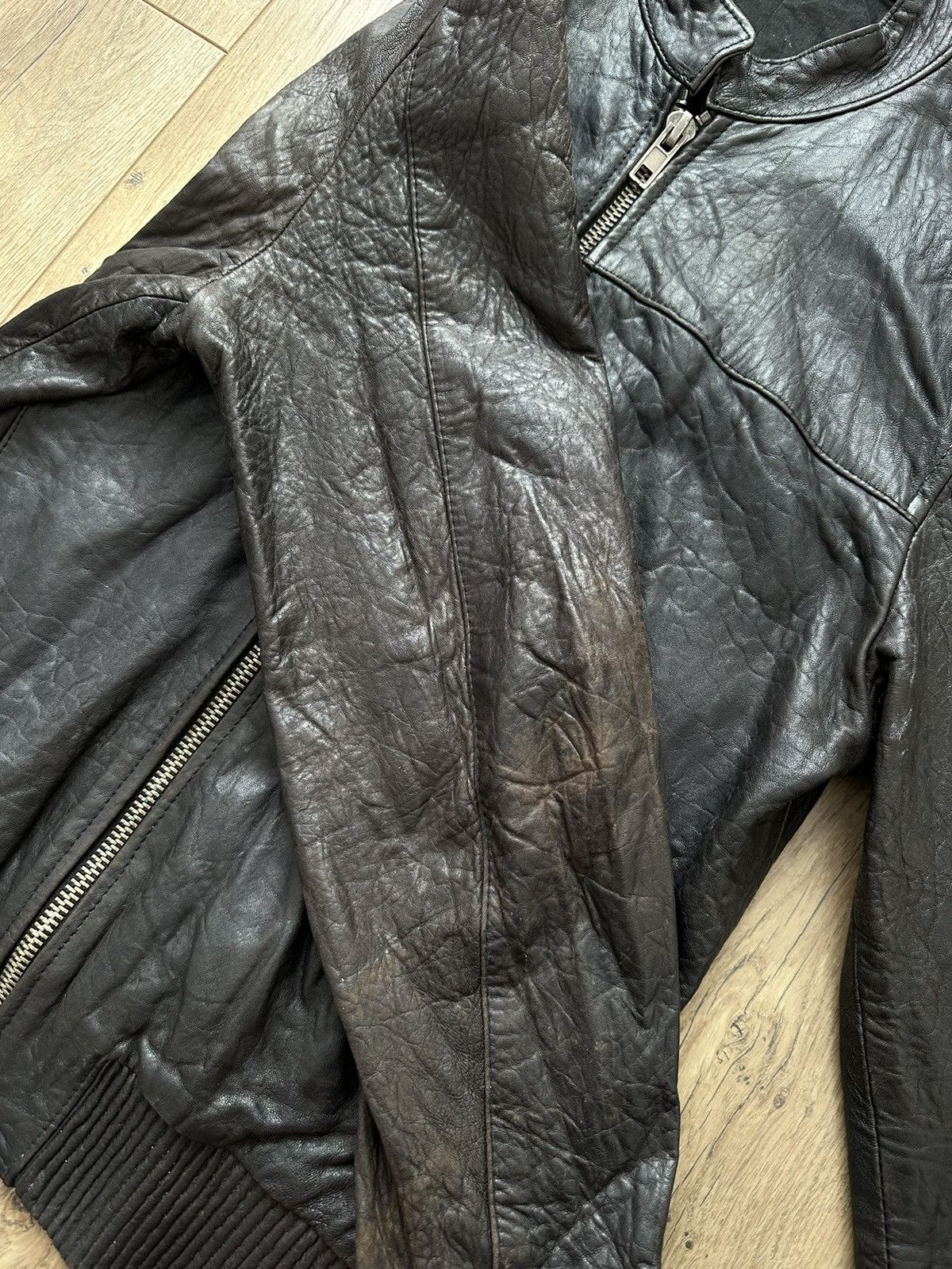 Allsaints AllSaints lamb vintage leather jacket Size US M / EU 48-50 / 2 - 11 Thumbnail