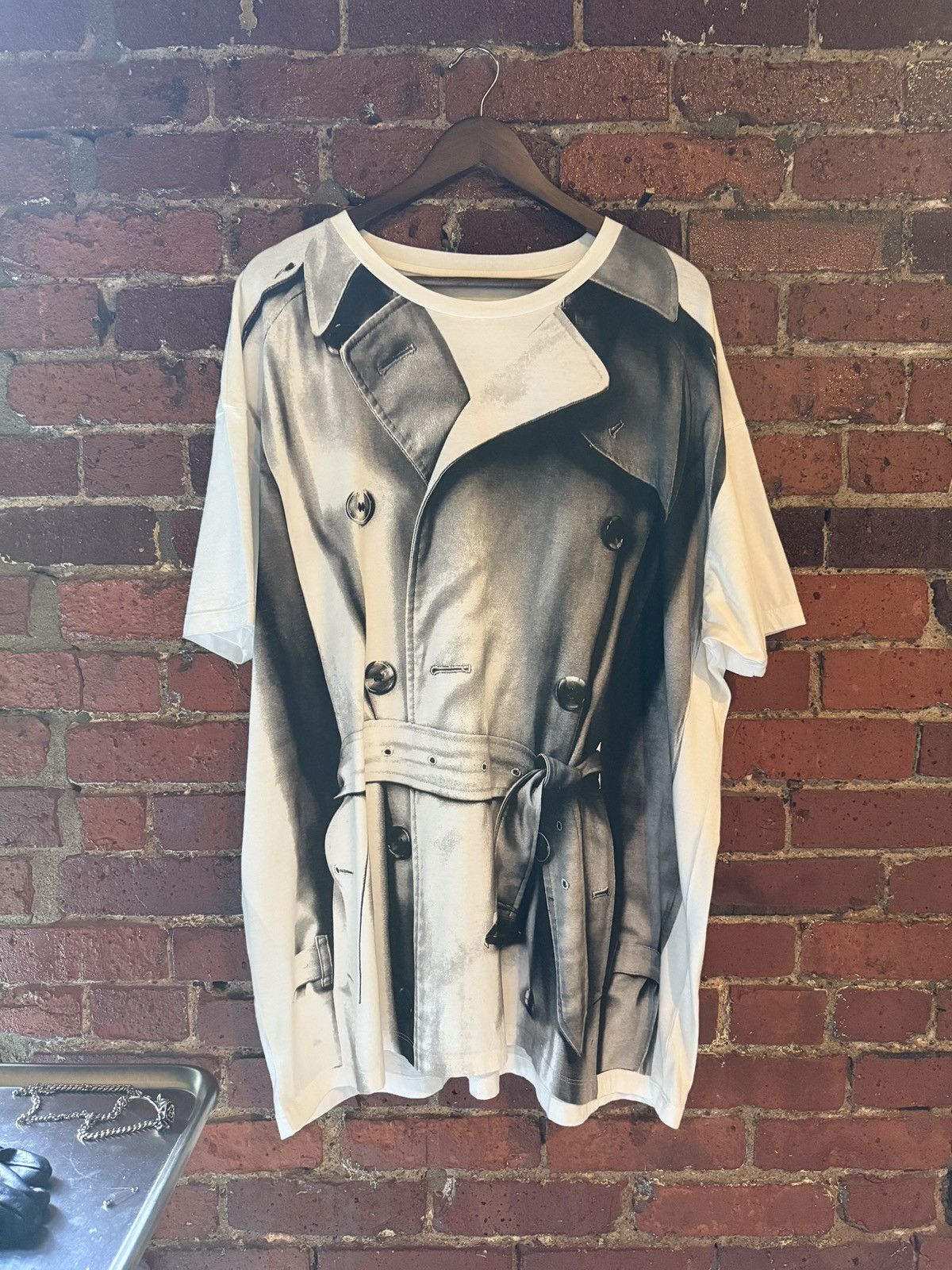 Maison Margiela MAISON MARGIELA ~ OVERSIZED TROMPE L’OEIL TRENCH COAT Size US XXL / EU 58 / 5 - 1 Thumbnail