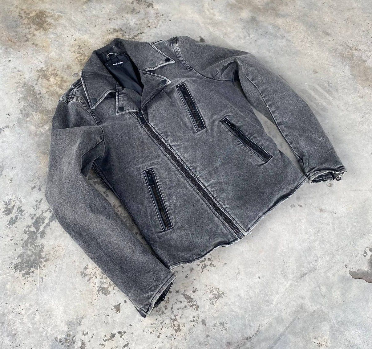 Diesel DIESEL BIKER JACKET FADED BLACK MEDIUM Size US M / EU 48-50 / 2 - 3 Thumbnail