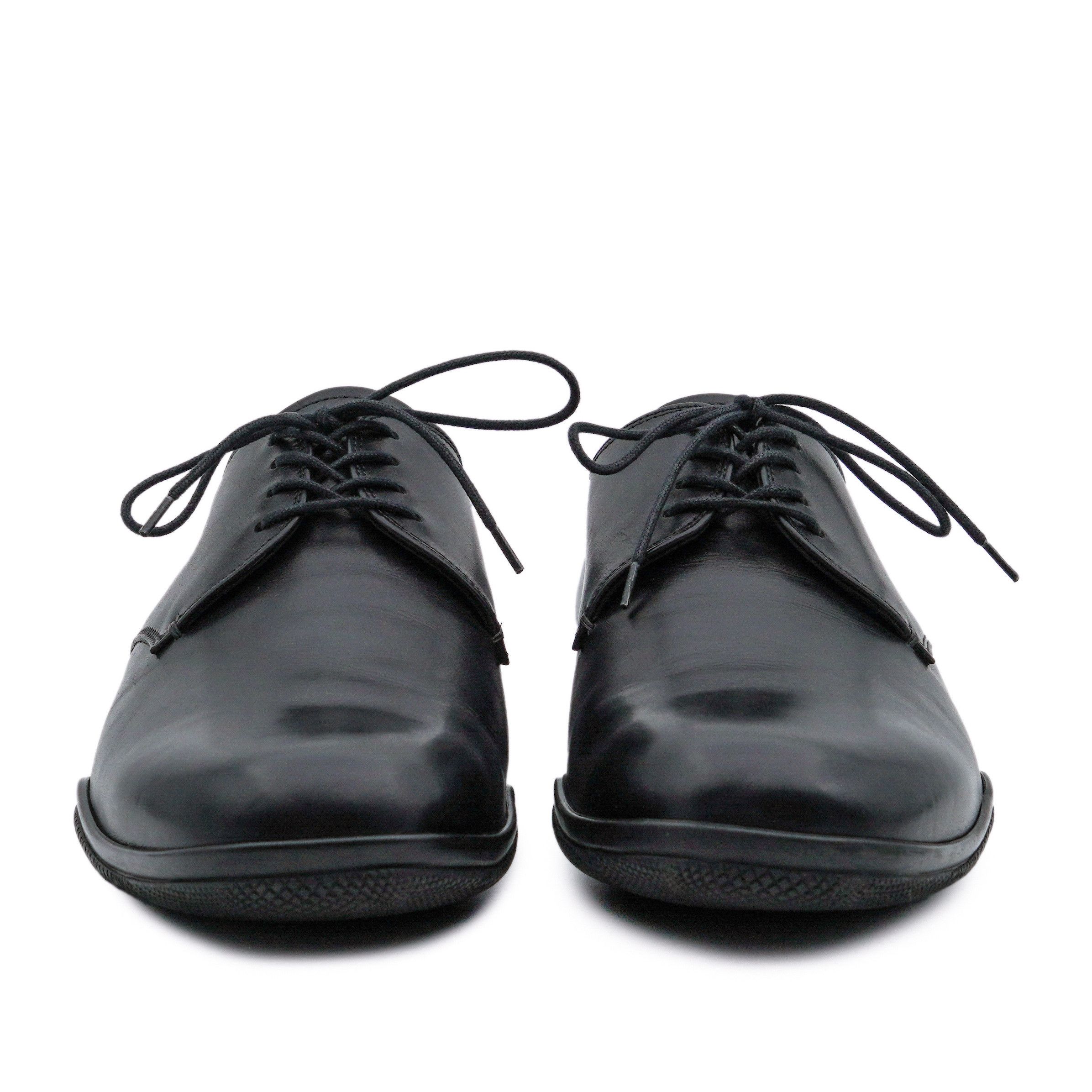 Prada Vintage Prada Men's Black Smooth Leather Derby Formal Shoes Size US 7 / EU 40 - 2 Thumbnail