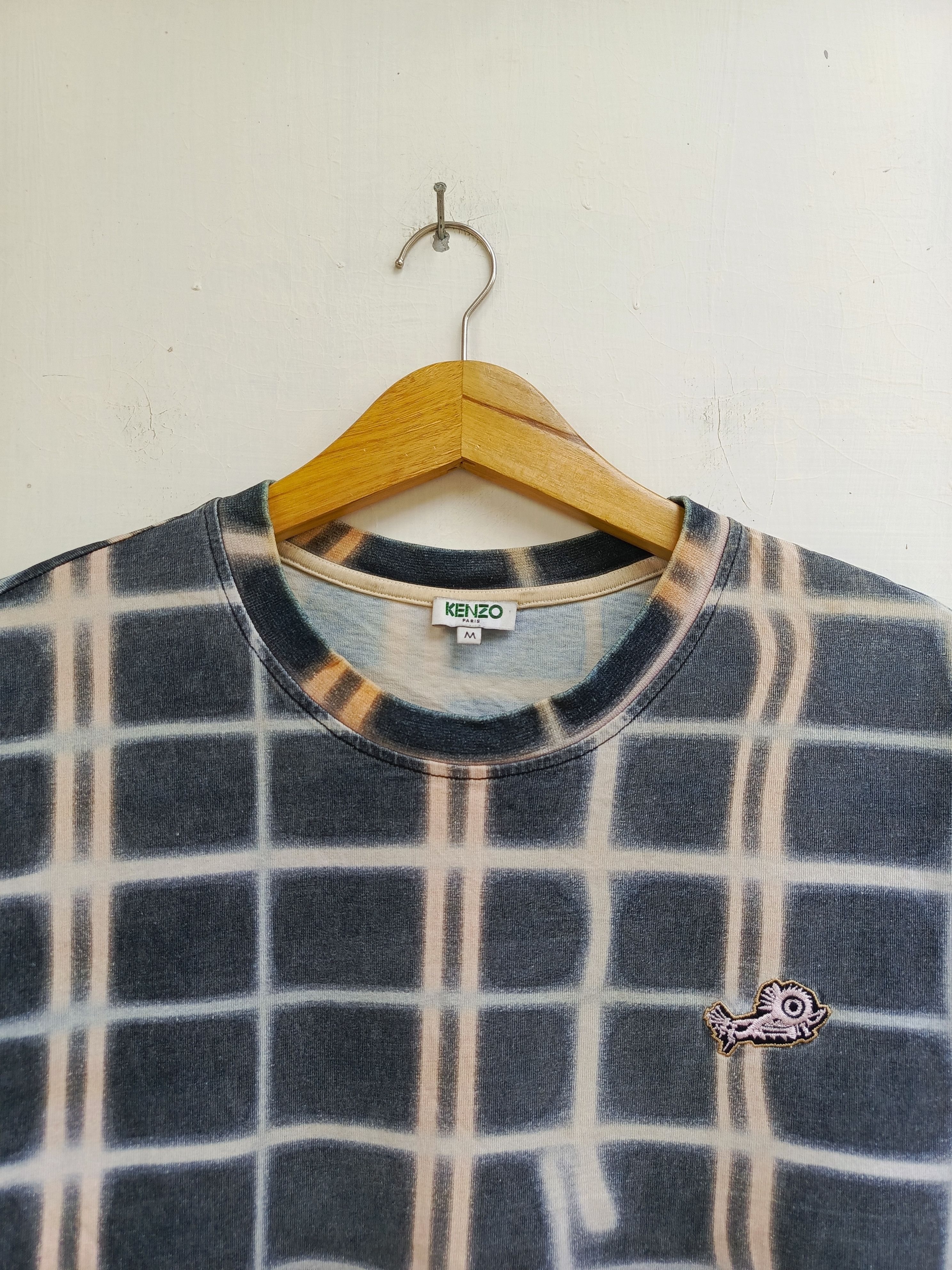 Kenzo Kenzo Paris plaid print tshirt Size US M / EU 48-50 / 2 - 2 Thumbnail