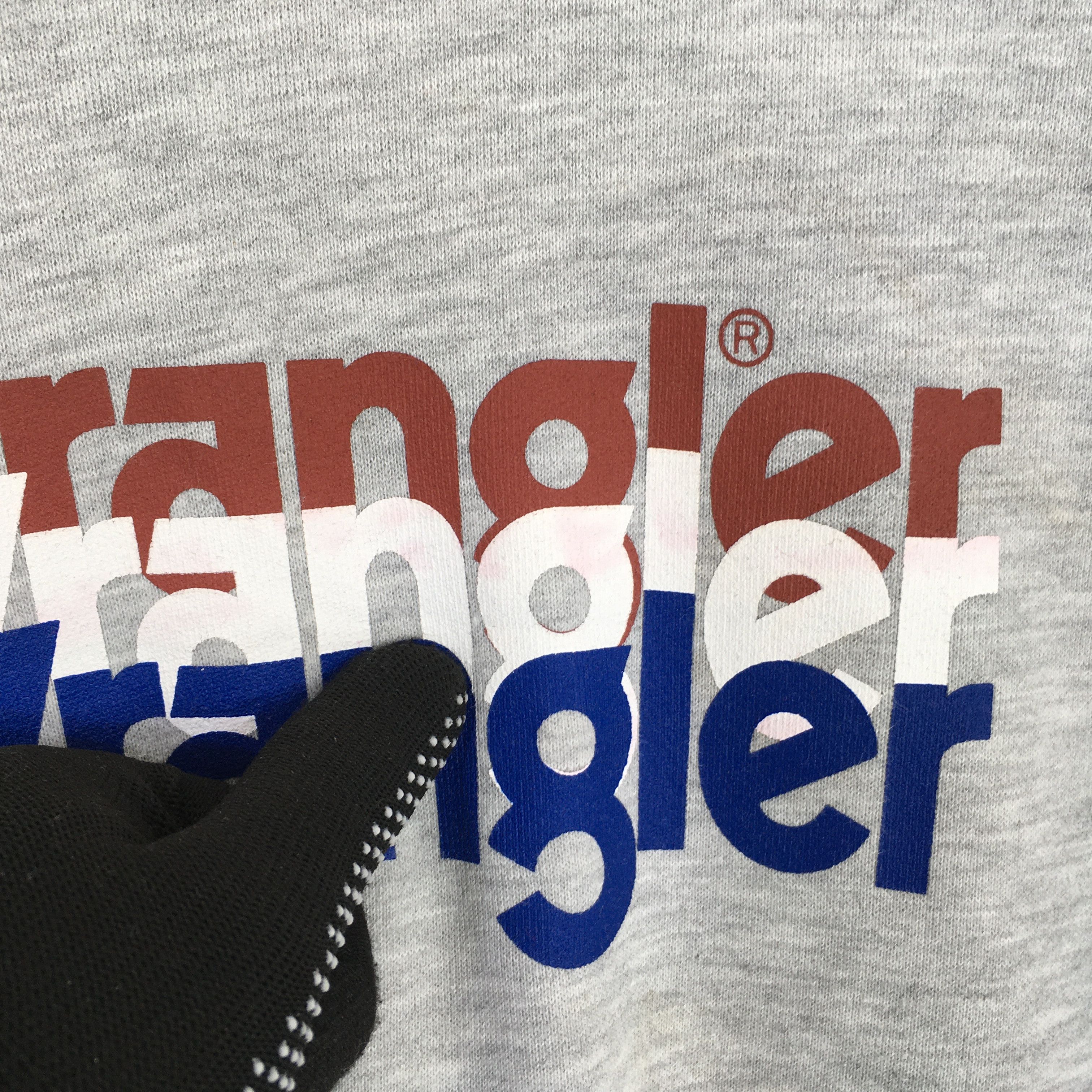 Vintage × Wrangler Vintage Wrangler Usa Gray Sweatshirt Small Size US S / EU 44-46 / 1 - 5 Thumbnail