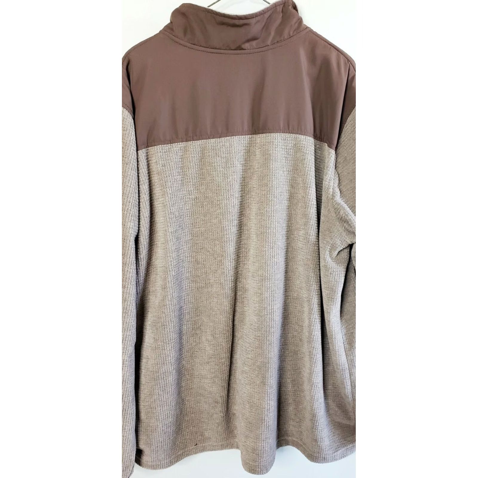 Vintage Athletic Works Men's Fleece Full Zip Jacket Sweater Two-toned Brown Size 2XL Size US XXL / EU 58 / 5 - 5 Thumbnail