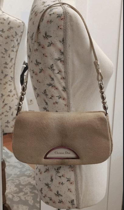 Christian Dior Monsieur × Dior Dior Bag Malice Saddle Shoulder Hodo Fur Leather 90s EX0031 Size ONE SIZE - 8 Thumbnail