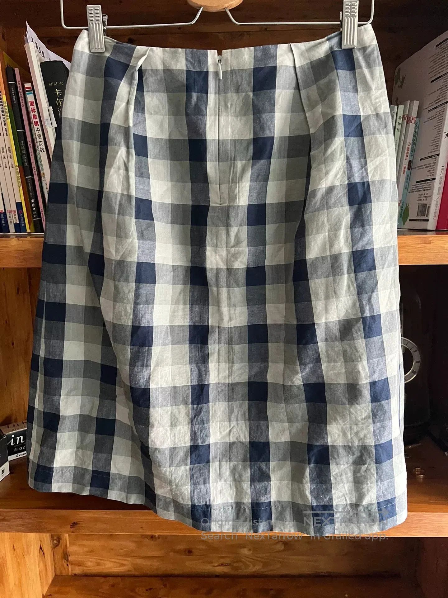 Margaret Howell Margaret Howell Cotton-Linen Check Skirt. Size 37" - 5 Thumbnail