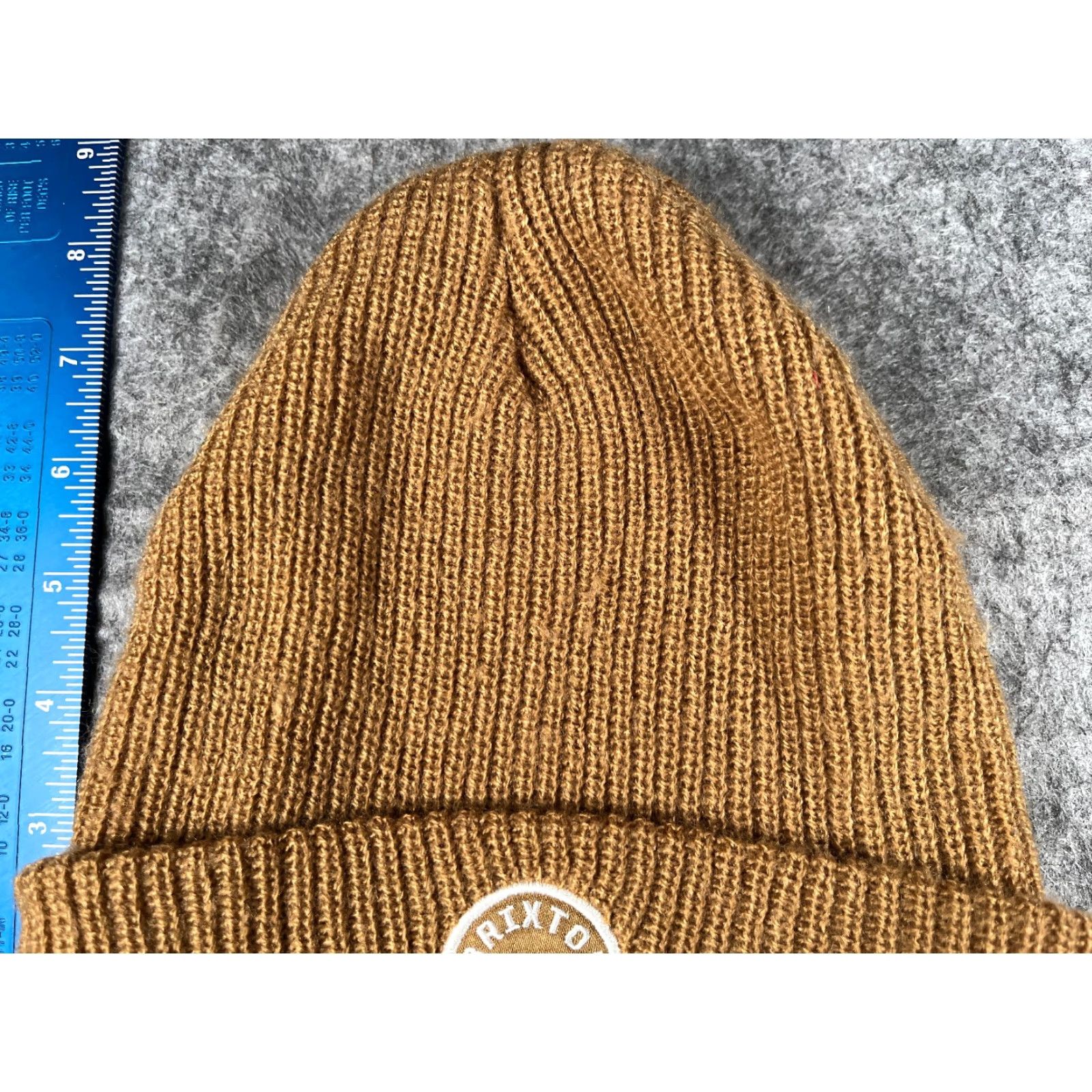 Brixton VINTAGE Brixton Beanie Knit Adult One Size Brown Beige 100% Acrylic Skate Cap Men Beanie, Brixton Mfg, Brown Size ONE SIZE - 3 Thumbnail