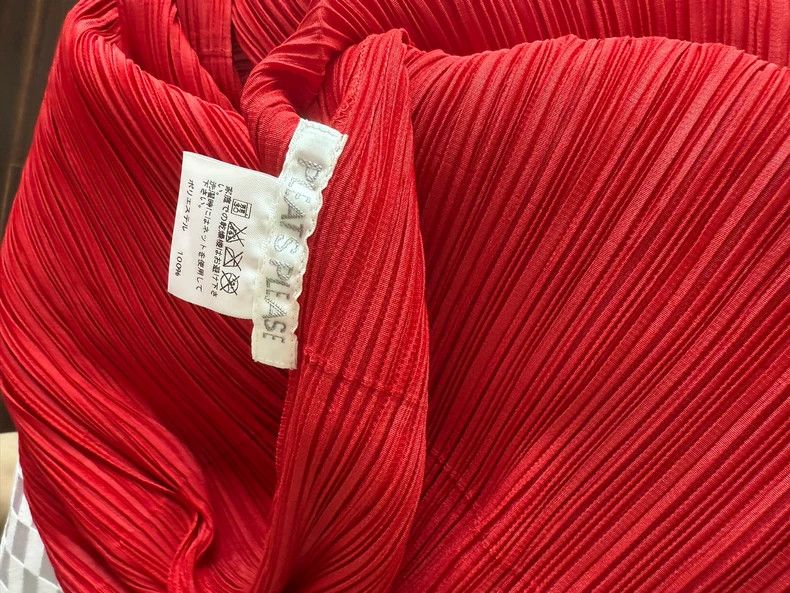 Issey Miyake issey miyake size:4 Red fringed dress Size XXS / US 00 / IT 34 - 3 Thumbnail