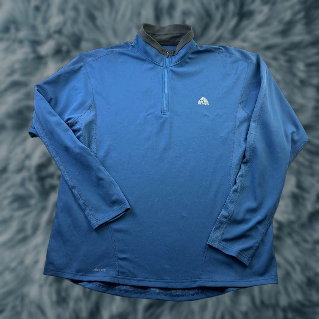 Nike VINTAGE Nike ACG Sweater Mens 2XL XXL Quarter Zip Base Layer Hiking Size US XXL / EU 58 / 5 - 1 Thumbnail