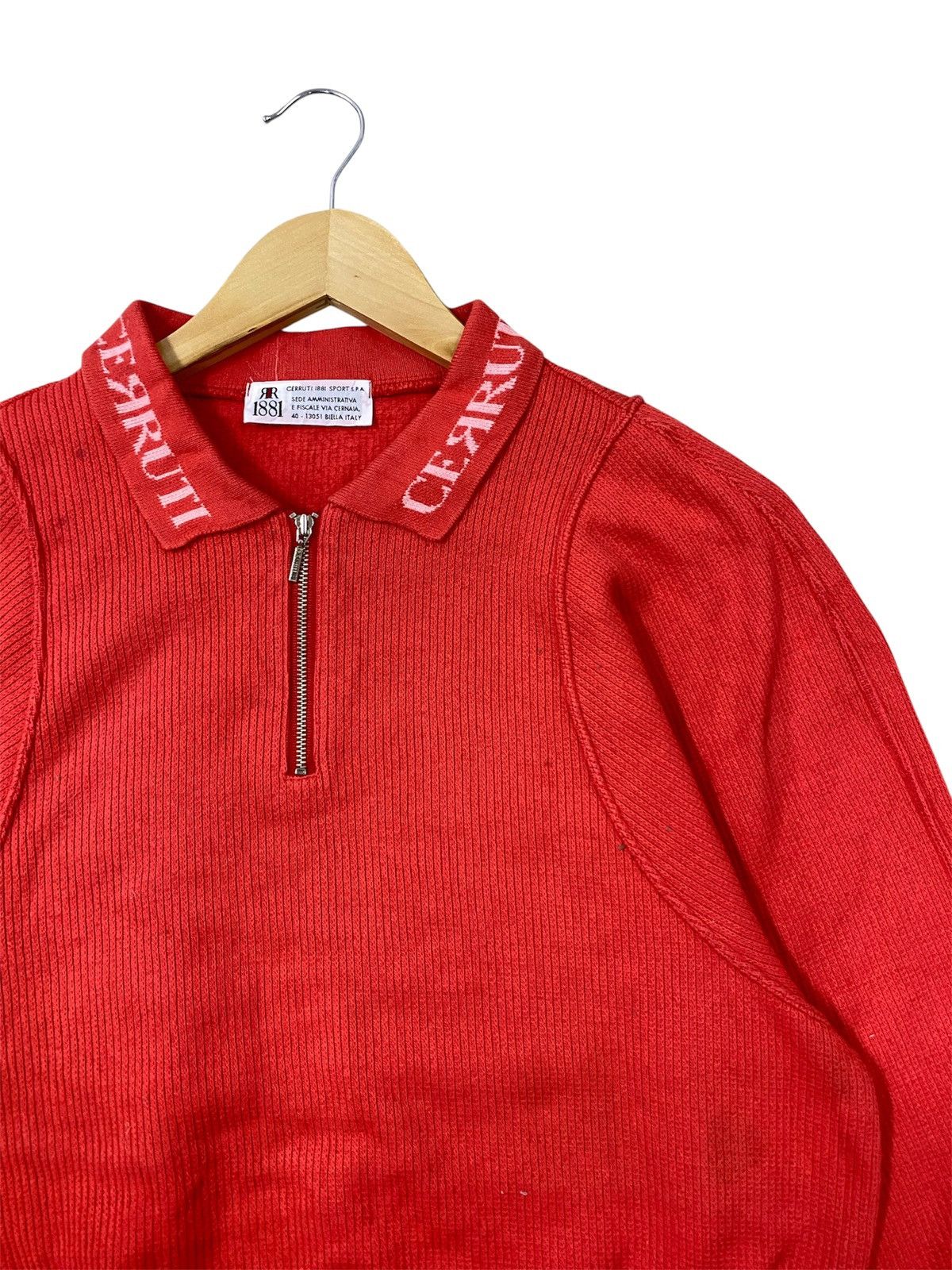 Cerruti 1881 Vintage 90s Cerutti 1881 Sweatshirt Half Zipper Big Logo Size US XS / EU 42 / 0 - 2 Thumbnail
