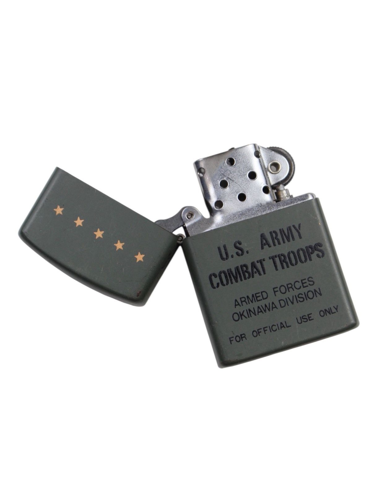 Vintage 2000S U.S.ARMY COMBAT TROOPS FORCES OKINAWA DIVISION LIGHTER Size ONE SIZE - 2 Thumbnail