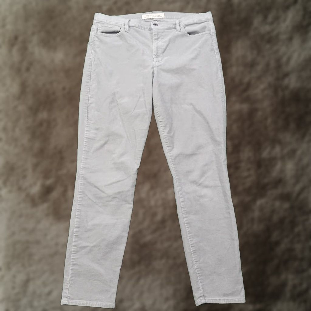 Gap Gap 1969 Jeans Womens 33 Gray True Skinny Super High Rise Stretch Felt Size 24" / US 00 / IT 34 - 1 Thumbnail