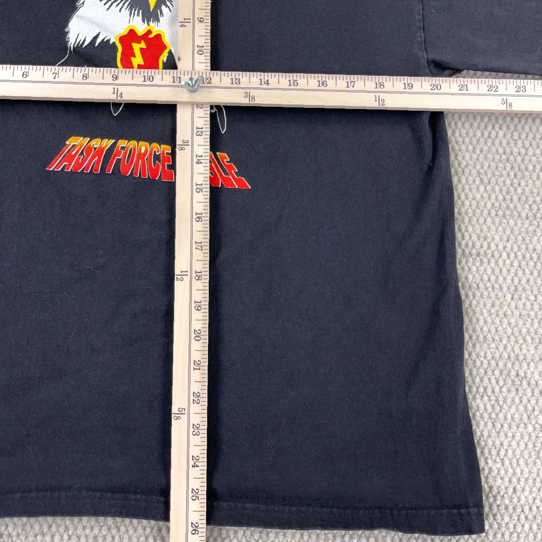 Hanes Vintage Hanes Military T-Shirt Men Large Crew Neck Short Sleeve Black 90s Graphic Print Army Size US L / EU 52-54 / 3 - 7 Thumbnail