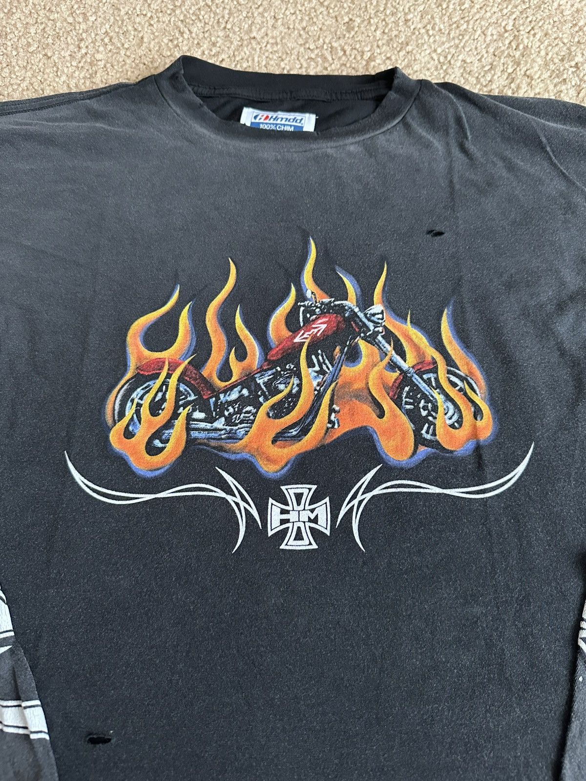 HMDD HMDD Ghost Rider Harley Long Sleeve Size XLarge Size US XL / EU 56 / 4 - 2 Thumbnail