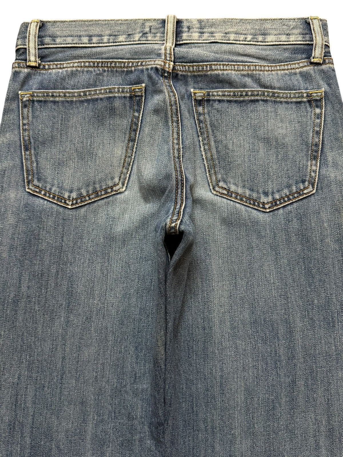 Uniqlo Vintage Y2K Japan Uniqlo Blue Faded l Distress Straight Leg Size US 30 / EU 46 - 4 Thumbnail