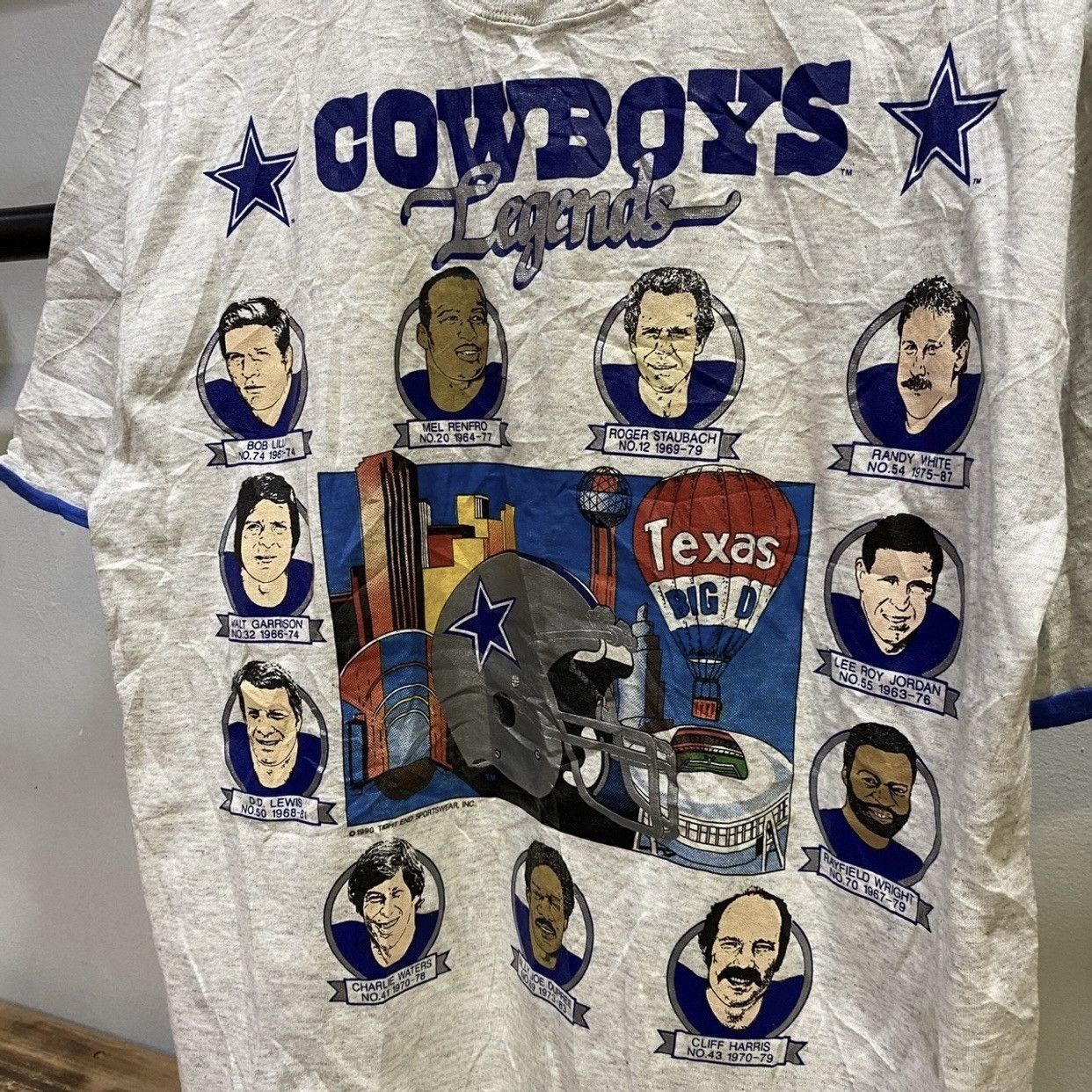 NFL × Vintage Vtg 1990 Dallas Cowboys Legends NFL single stitch Tshirt Size US M / EU 48-50 / 2 - 3 Thumbnail