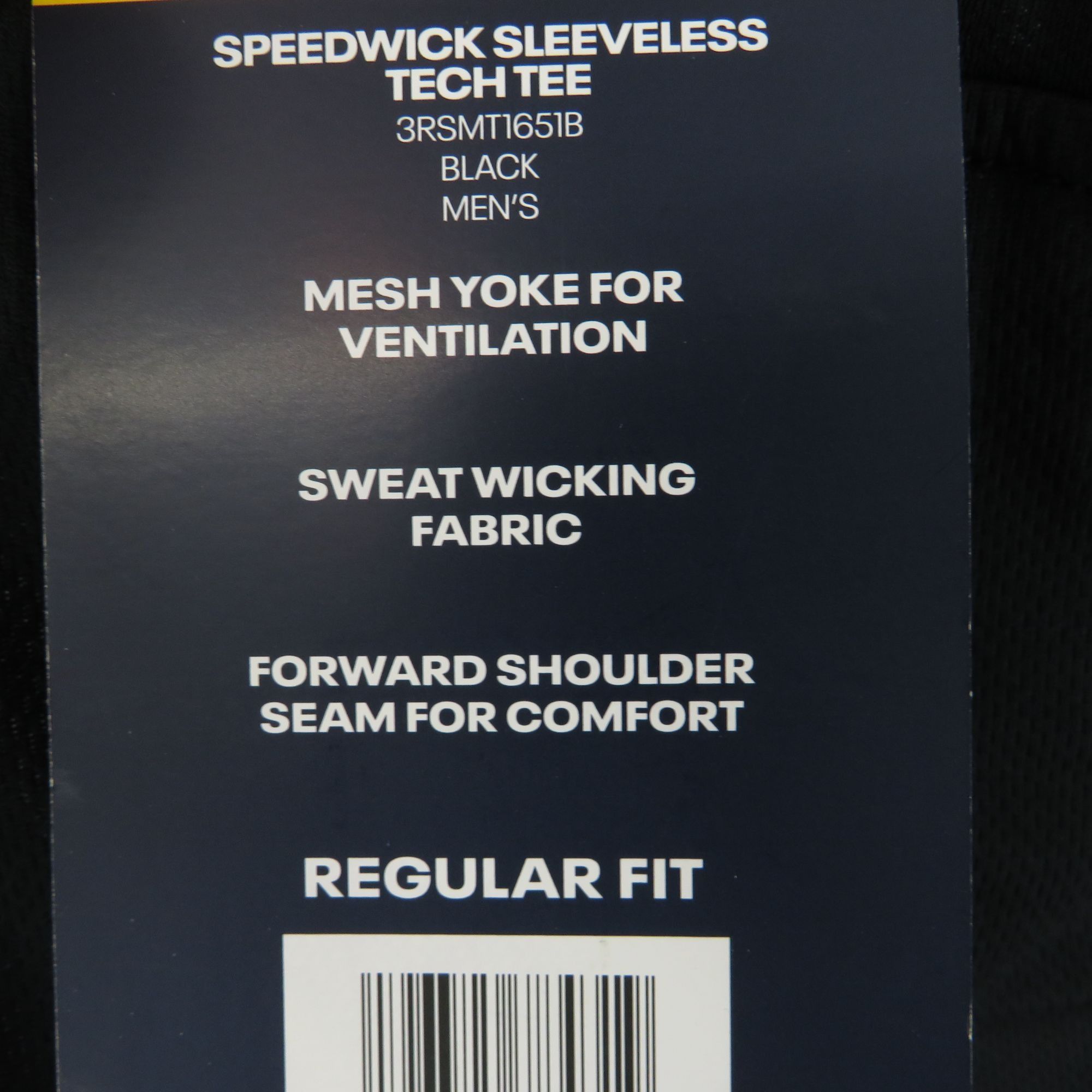Reebok Reebok Men's Speedwick Sleeveless Tech L Tee Black Regular F Size US L / EU 52-54 / 3 - 4 Thumbnail
