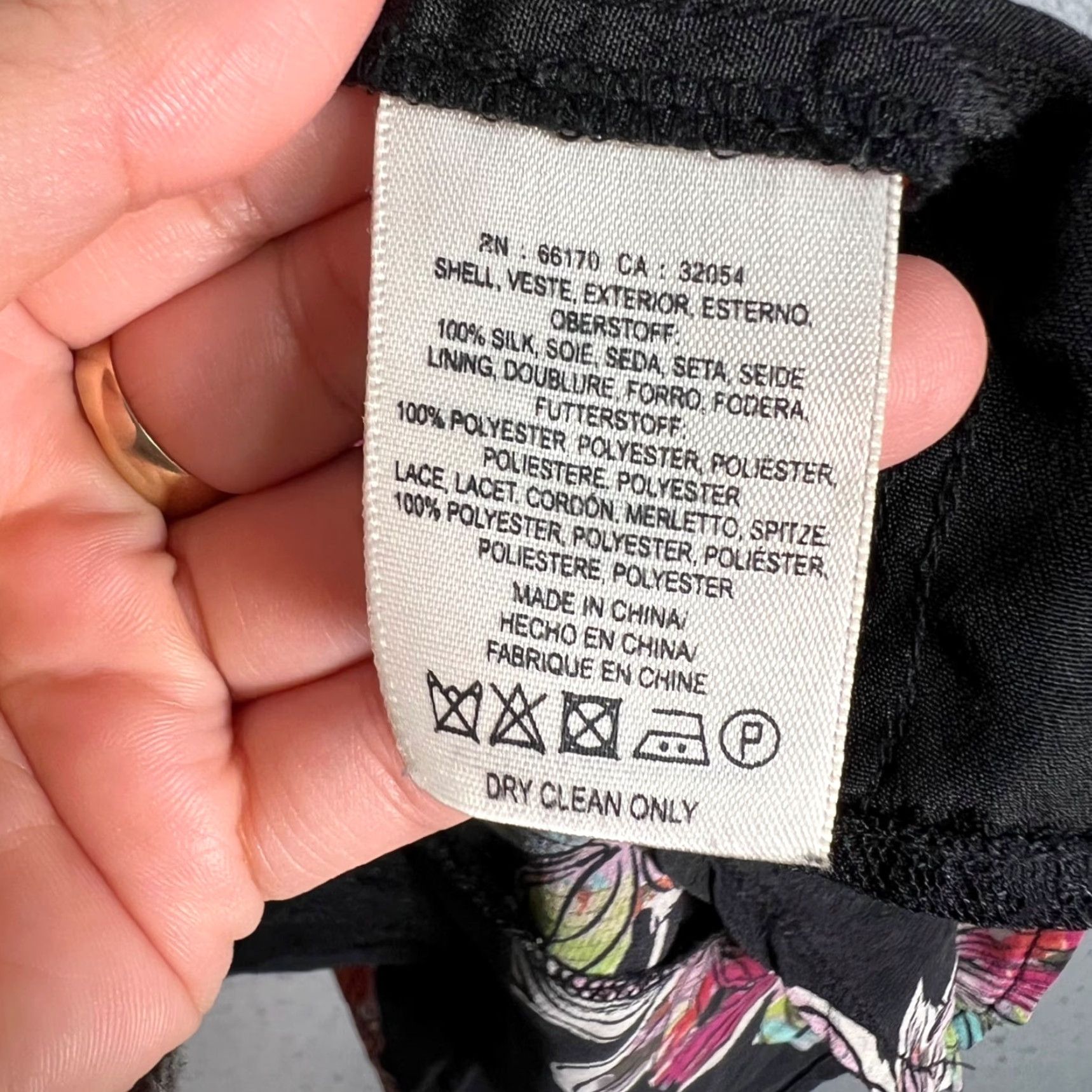 Vintage Maeve Camisole Tank Womens 6 Black Floral Lace 100% Silk Silk Polyester Sleeveless Pullover Casual Floral Flower Spring Summer Women Size M / US 6-8 / IT 42-44 - 4 Thumbnail