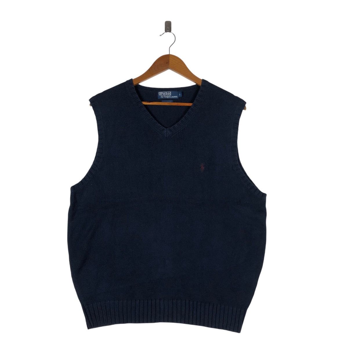 Polo Ralph Lauren POLO RALPH LAUREN Sleeveless Knit Sweater Size US L / EU 52-54 / 3 - 1 Thumbnail