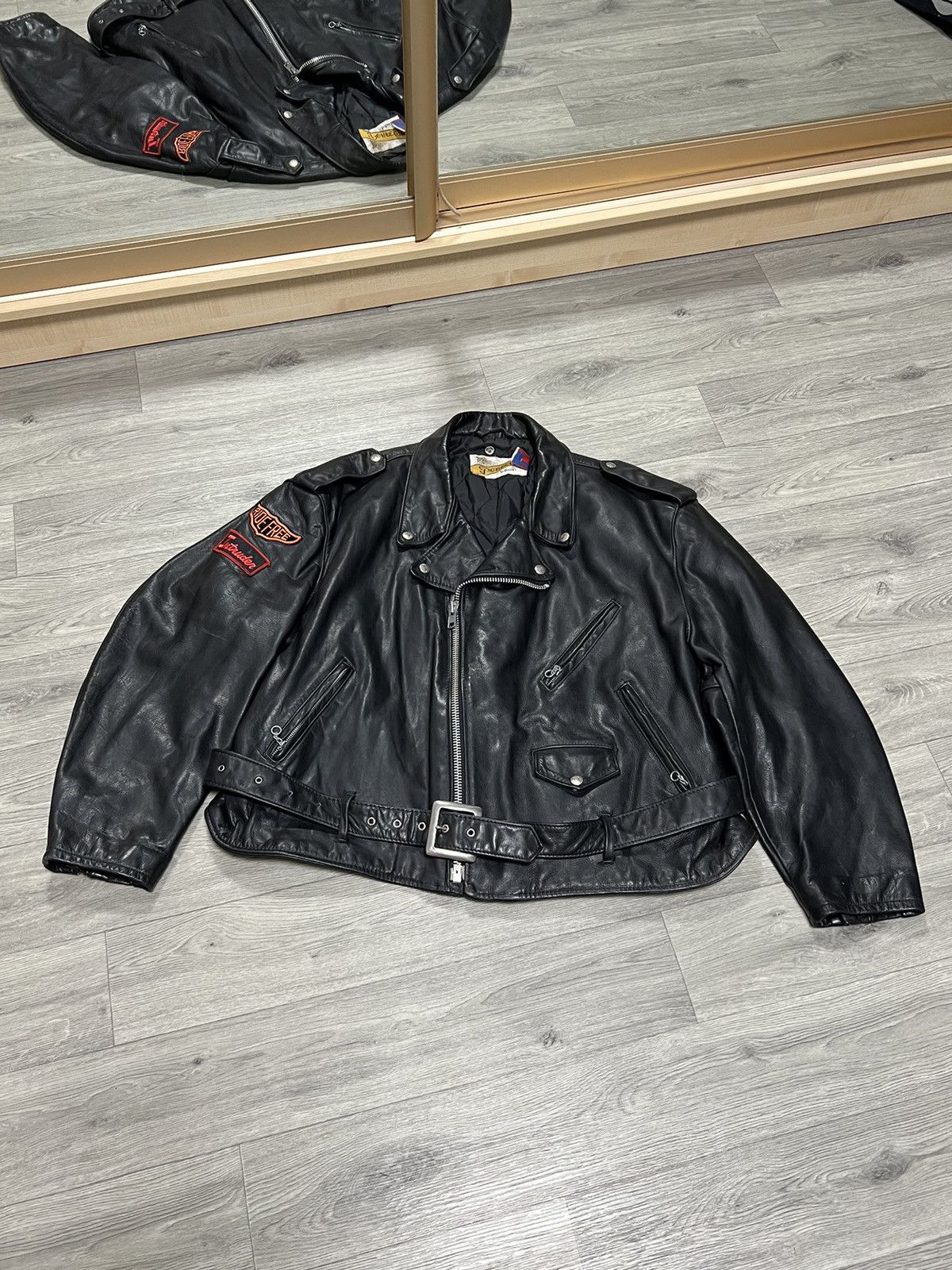 Leather Jacket × Schott × Vintage Vintage Schott NYC Leather