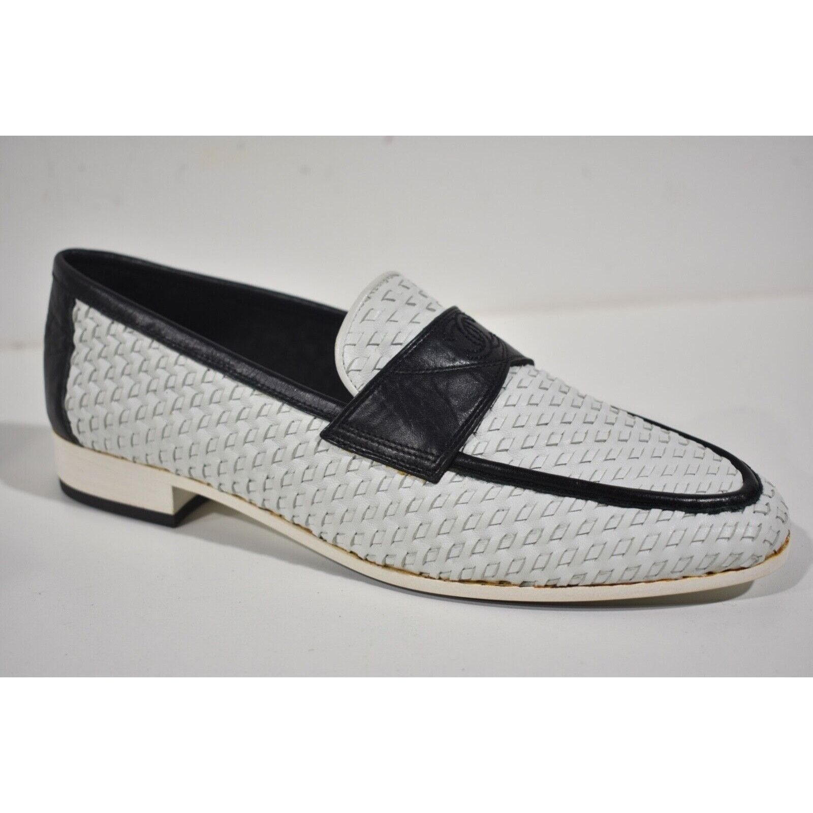 Chanel 17C Braided CC Logo Mule Loafer Moccasin Slip Oxford Flat 37 Size US 7 / IT 37 - 2 Thumbnail