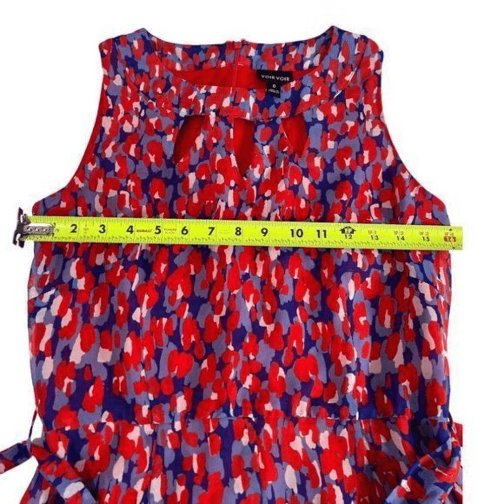 Other Voir Voir New York Womens Dress Size 6 Red Blue Abstract Pri Size S / US 4 / IT 40 - 4 Thumbnail