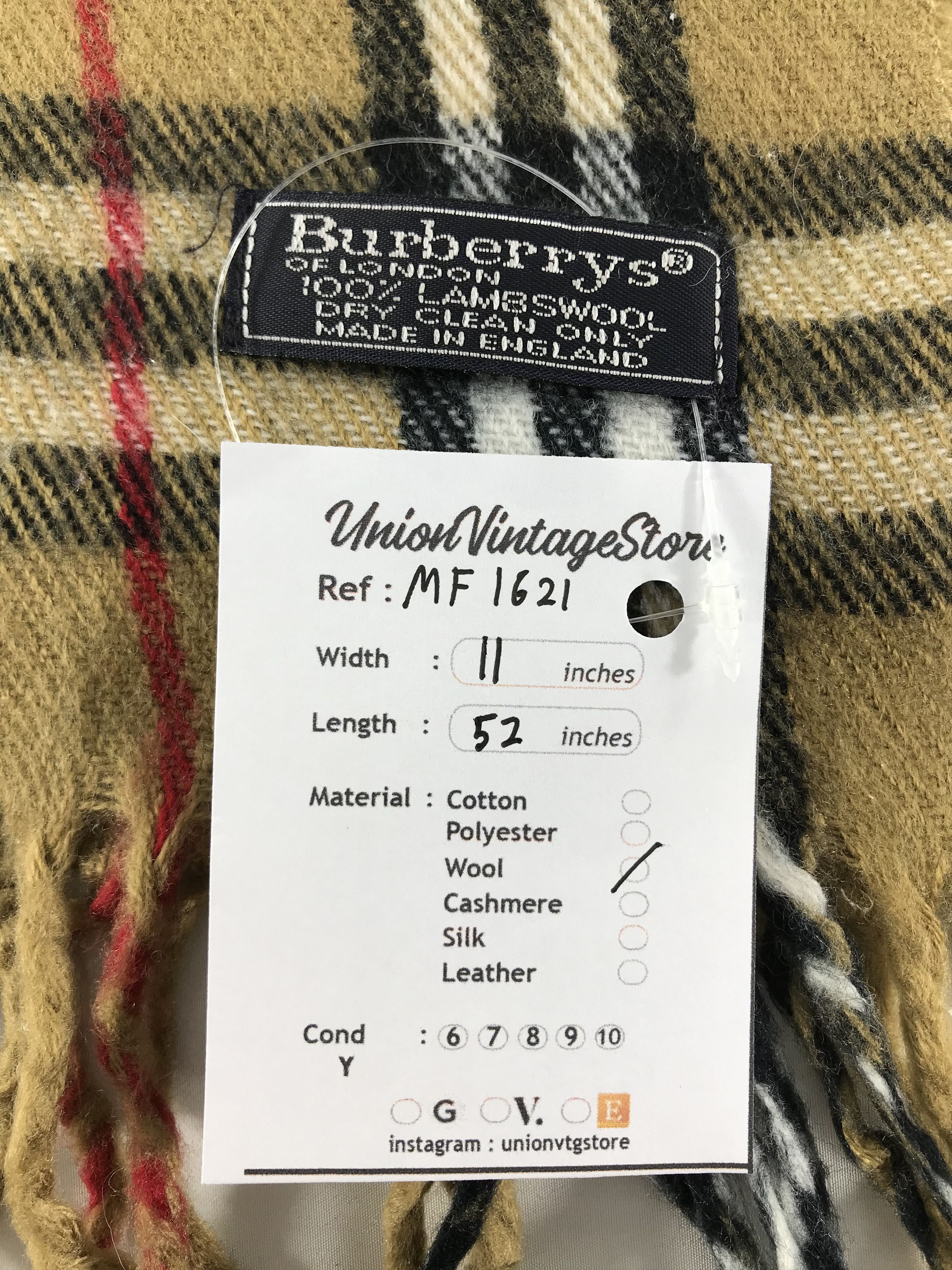 Burberry Vintage Burberry Scarf/Muffler/Neckwear MF1621 Size ONE SIZE - 4 Thumbnail