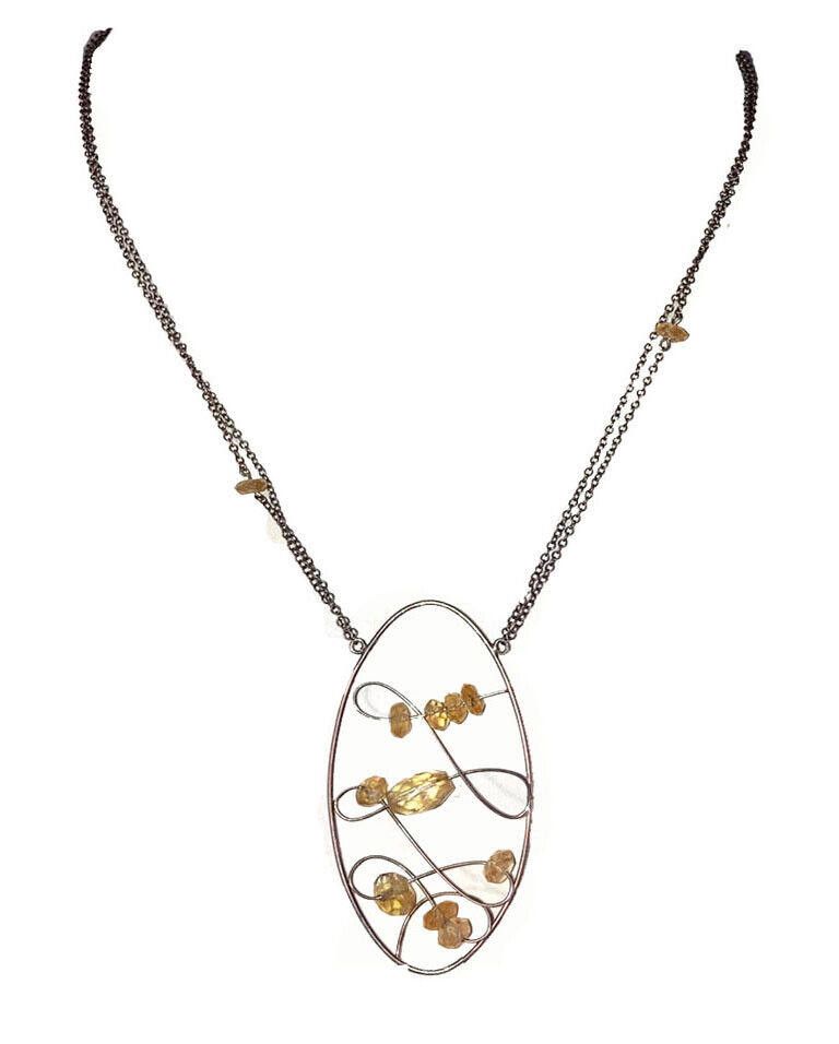 Chan Luu Chan Luu Sterling Silver Faceted Citrine Bead Necklace Size ONE SIZE - 2 Thumbnail