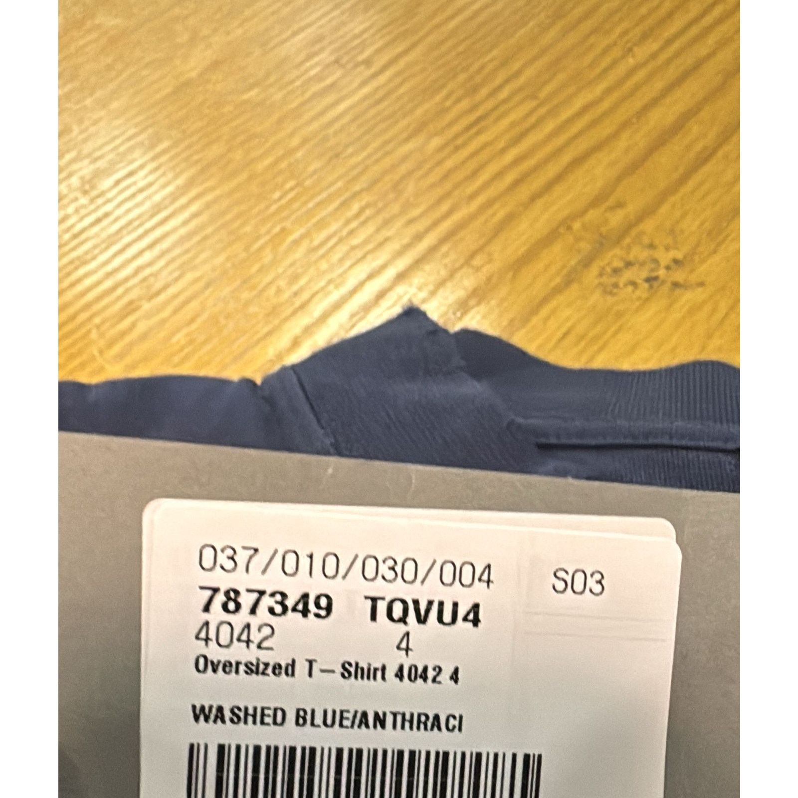Balenciaga o1rshd1 3B Stencil Oversized Vintage Jersey T-Shirt in Blue Size US XL / EU 56 / 4 - 21 Thumbnail