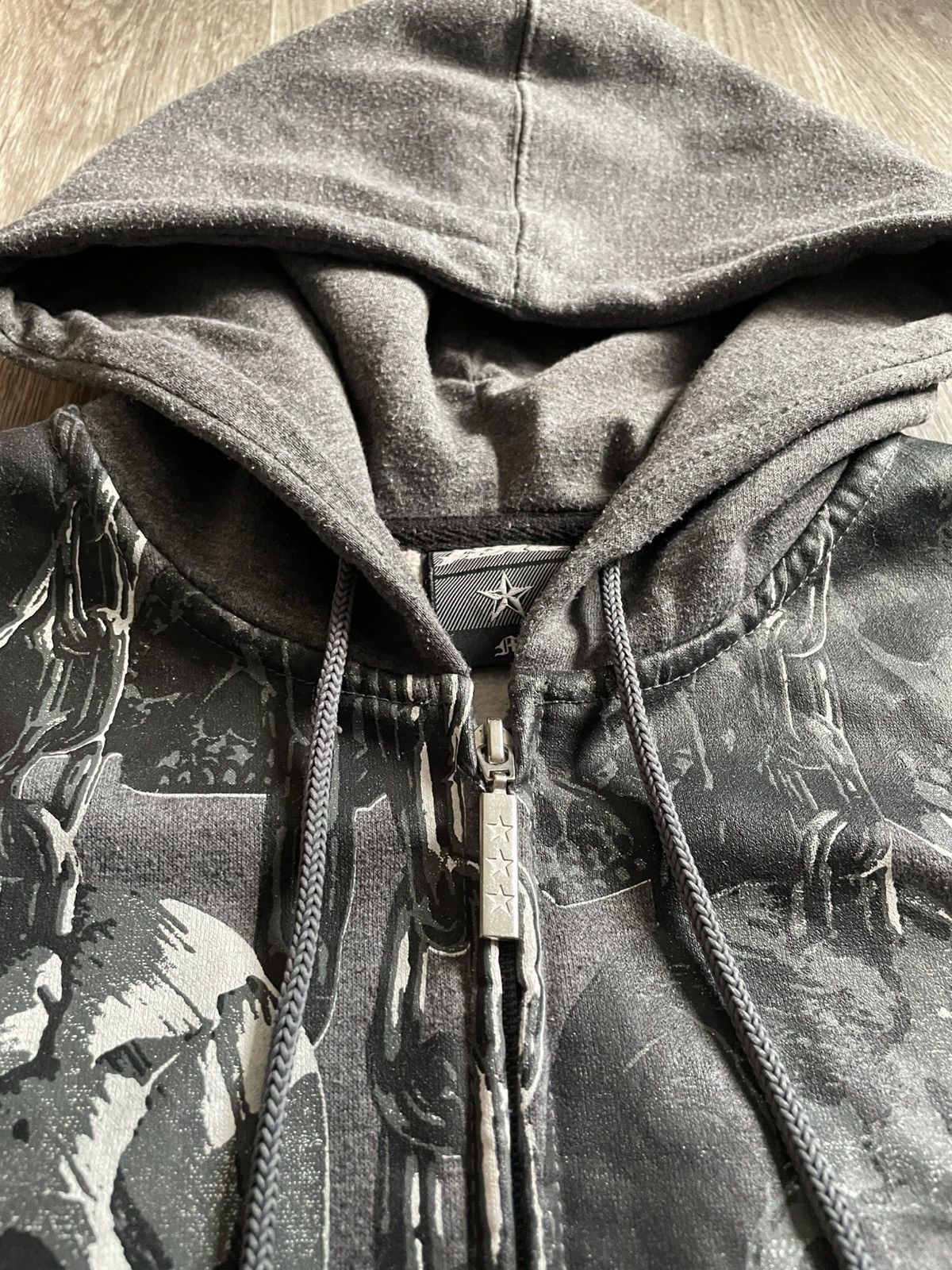 No Fear Vintage No Fear Skulls Graphic Print Zip Up Hoodie Y2K Rap Size US M / EU 48-50 / 2 - 12 Thumbnail