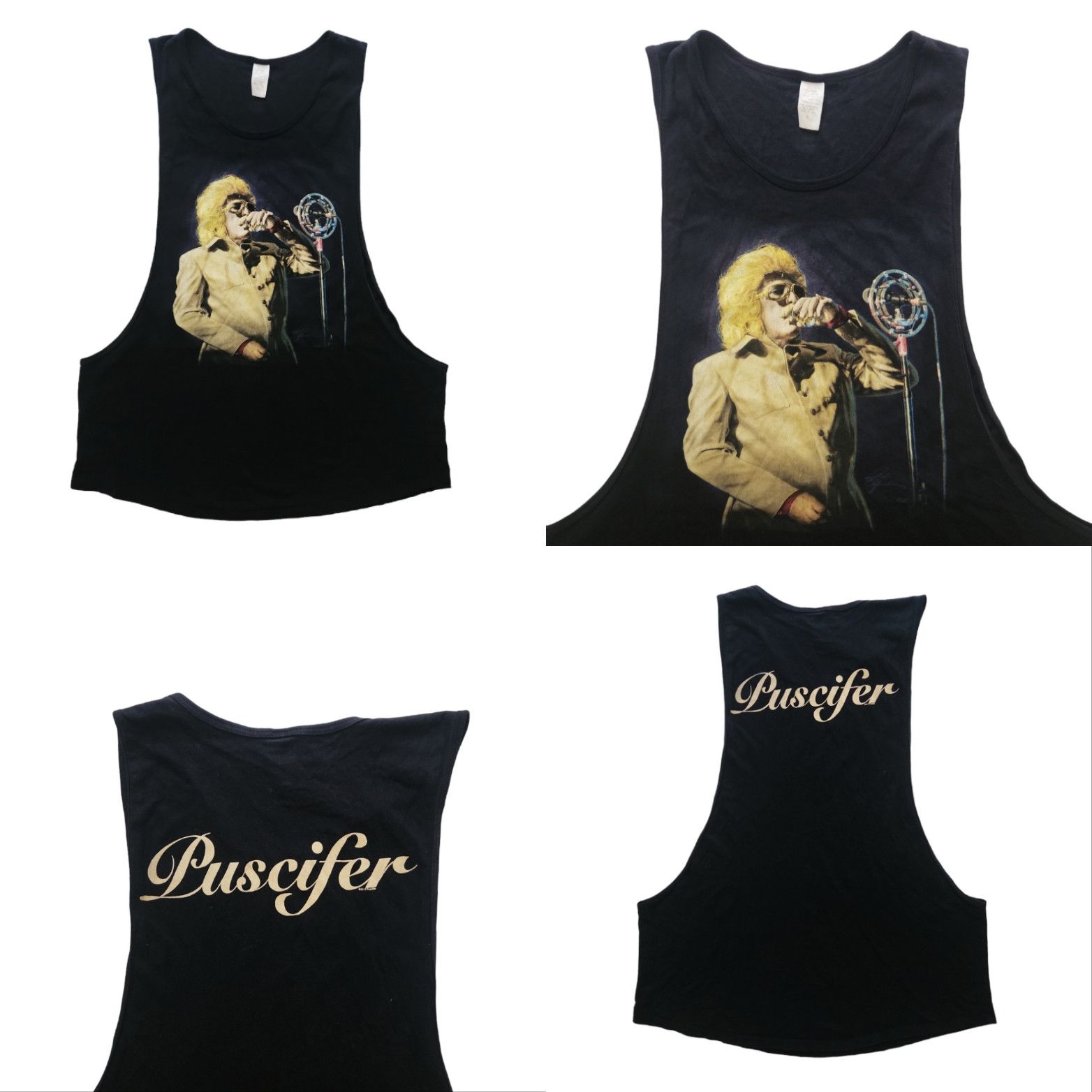 Band Tees Rare PUSCIFER Maynard Concert Tank Top Drop Arm Cut Medium ...