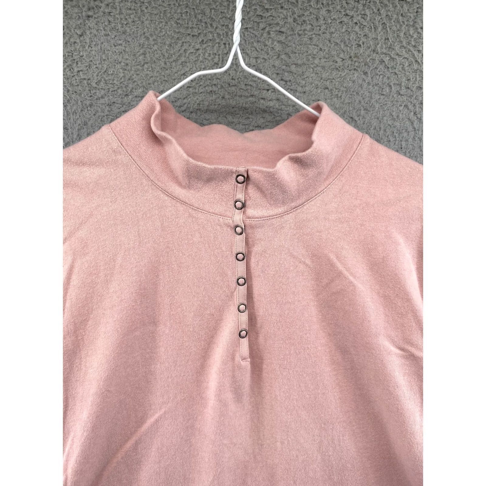 Orvis Orvis Women's Sweatshirt Pullover 1/4 Snap Pink 3/4 Sleeve XL Size Size XL / US 12-14 / IT 48-50 - 2 Thumbnail