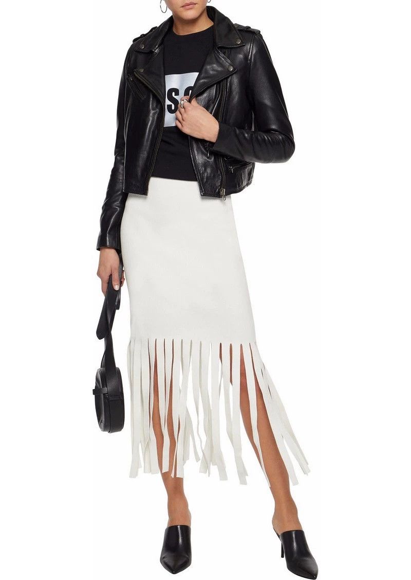 Alexander Wang ALEXANDER WANG black tassel bodycon dress XS Size 25" / US 0 / IT 36 - 7 Thumbnail