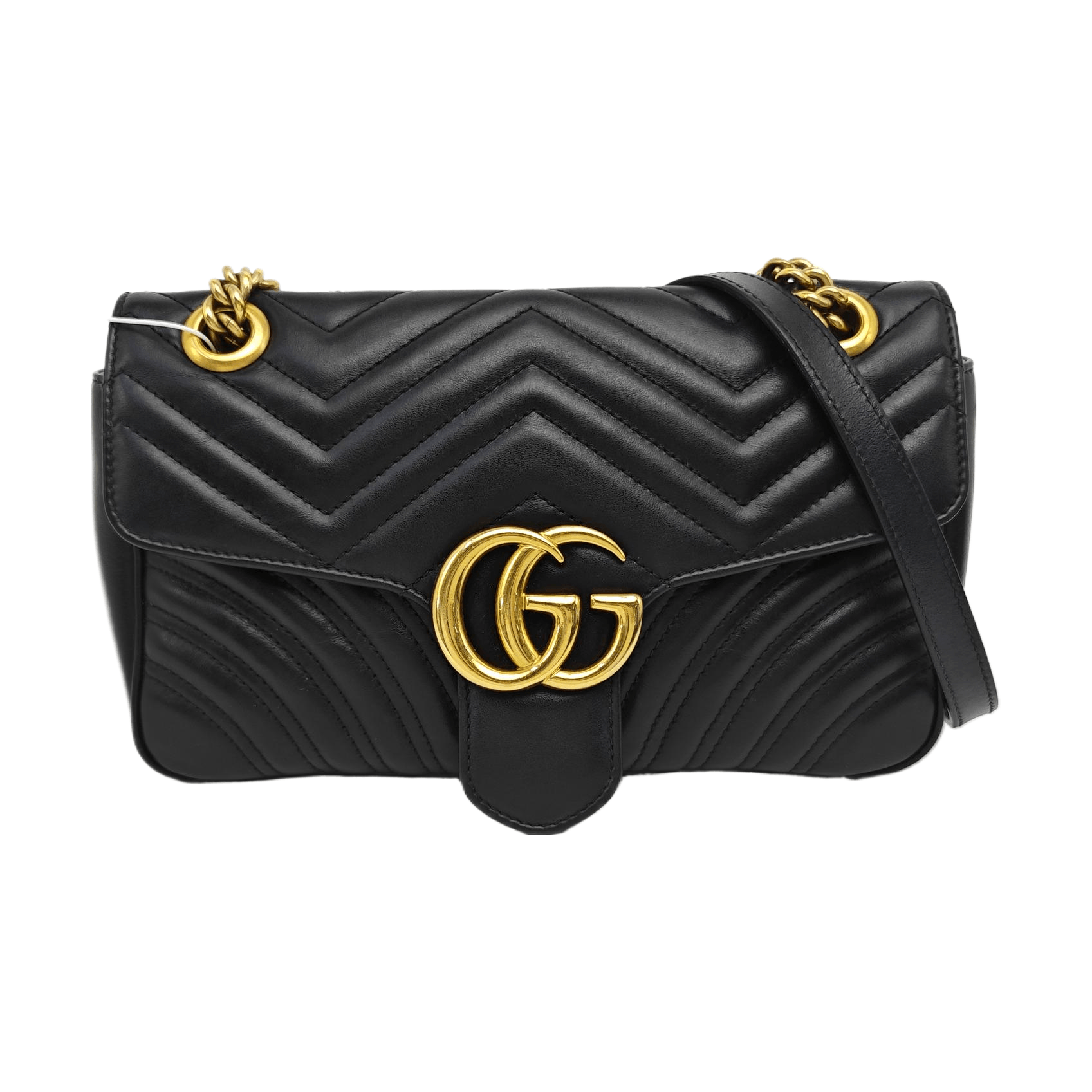 Gucci Gucci GG Marmont Leather Quilted Shoulder Bag Size OS Size ONE SIZE - 1 Thumbnail