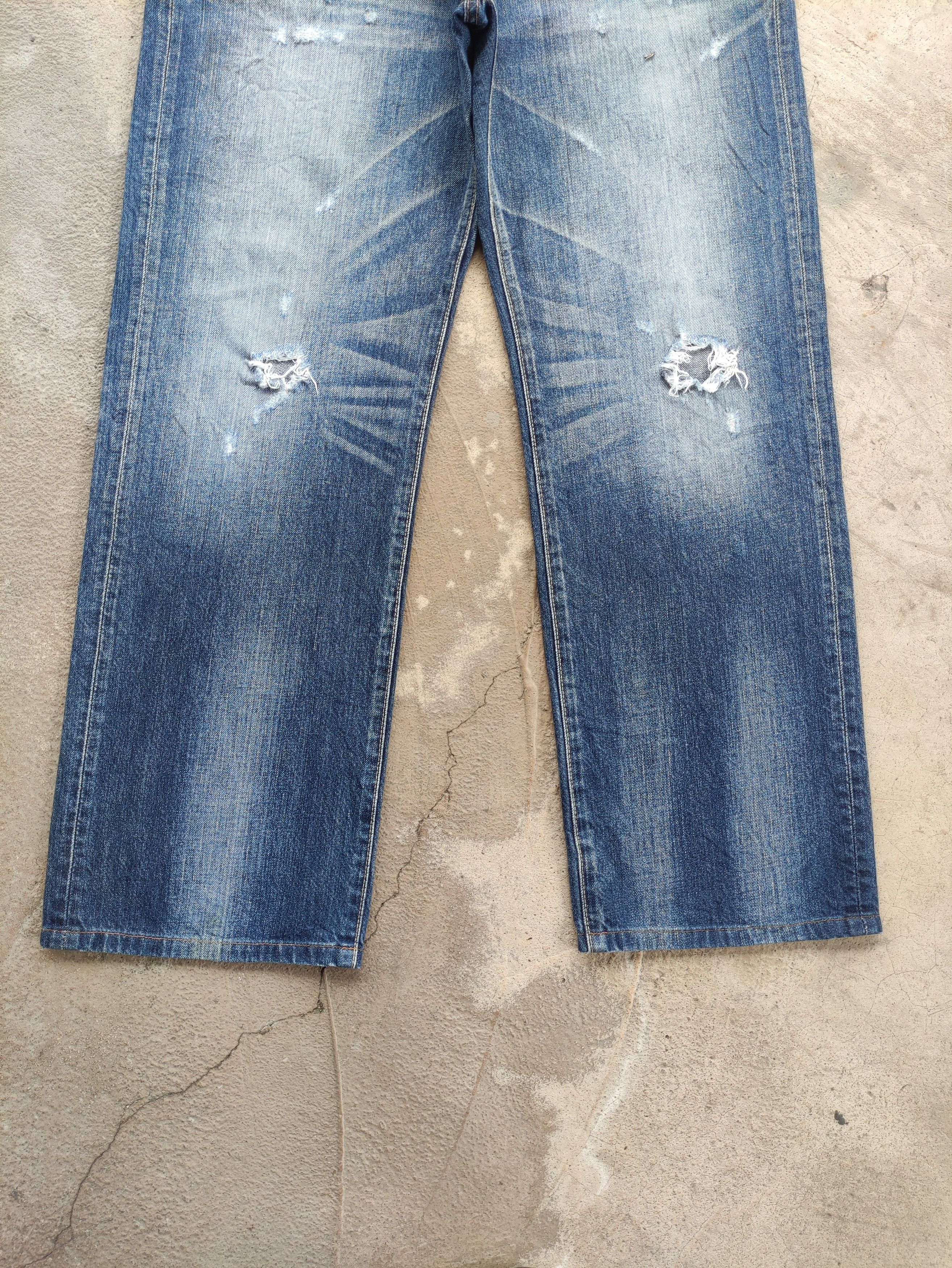 Japanese Brand Vintage Japanese Jean Baggy Distressed Faded Denim Size US 34 / EU 50 - 4 Thumbnail
